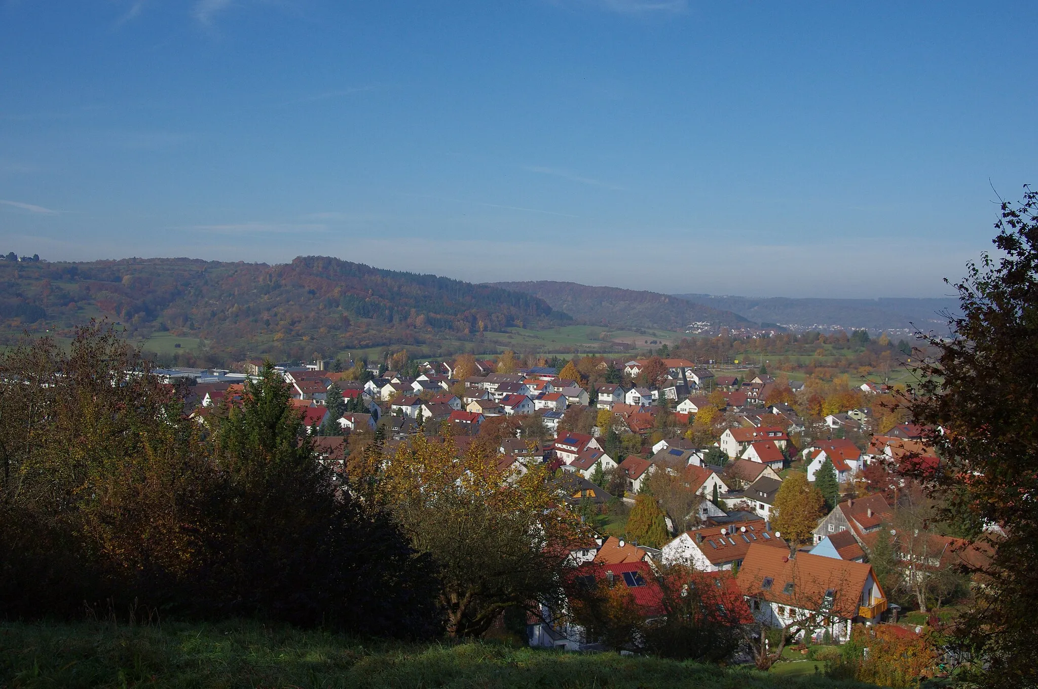 Photo showing: View on Miedelsbach (Schorndorf, Baden-Württemberg, Germany)
