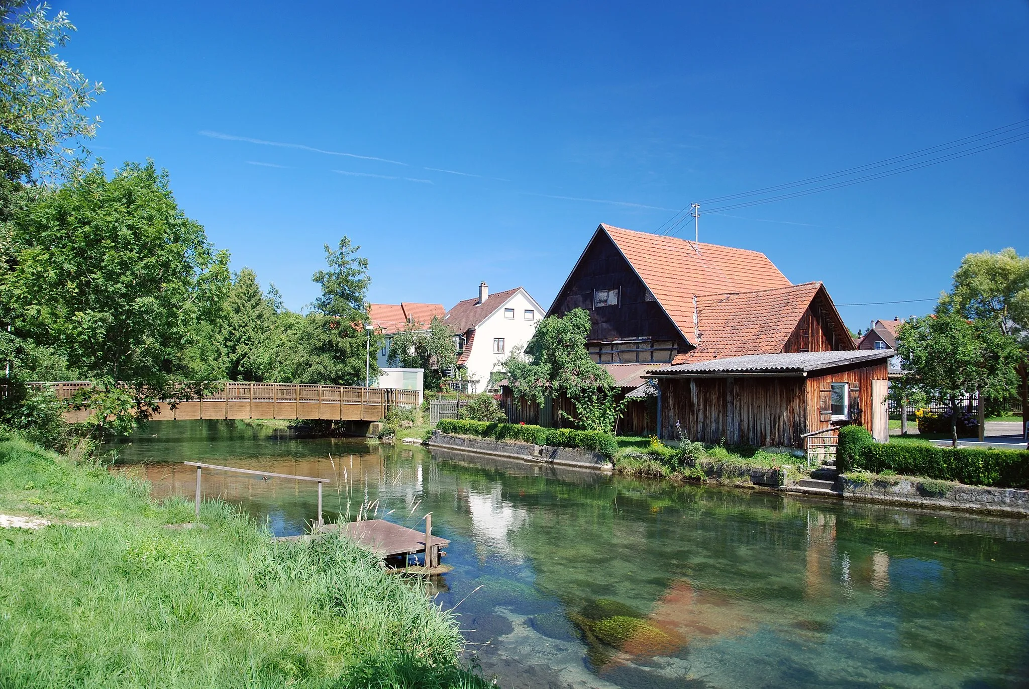 Photo showing: Fluss Brenz in Herbrechtingen, Schwäbische Alb.