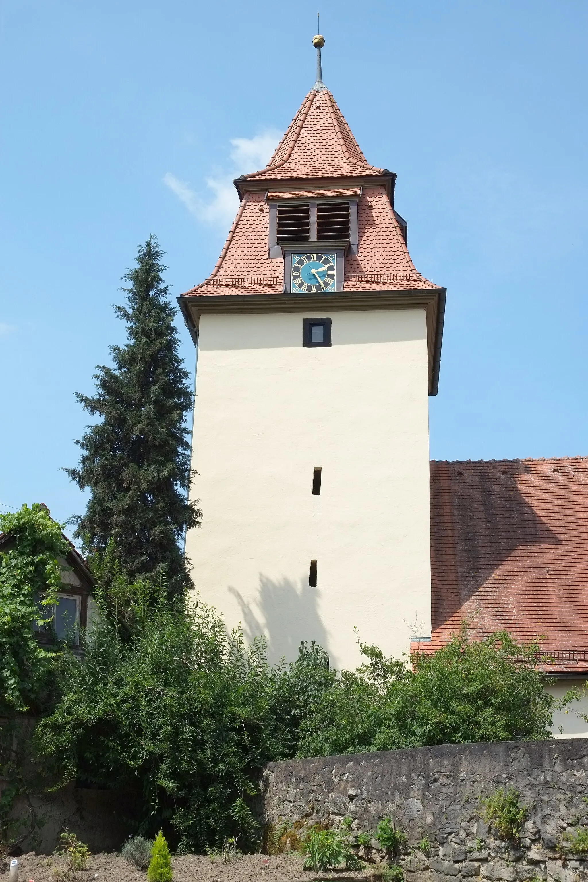 Photo showing: Evangelische Kirche in Crispenhofen, einem Ortsteil von Weißbach (Hohenlohe) im Hohenlohekreis (Baden-Württemberg, Deutschland)
