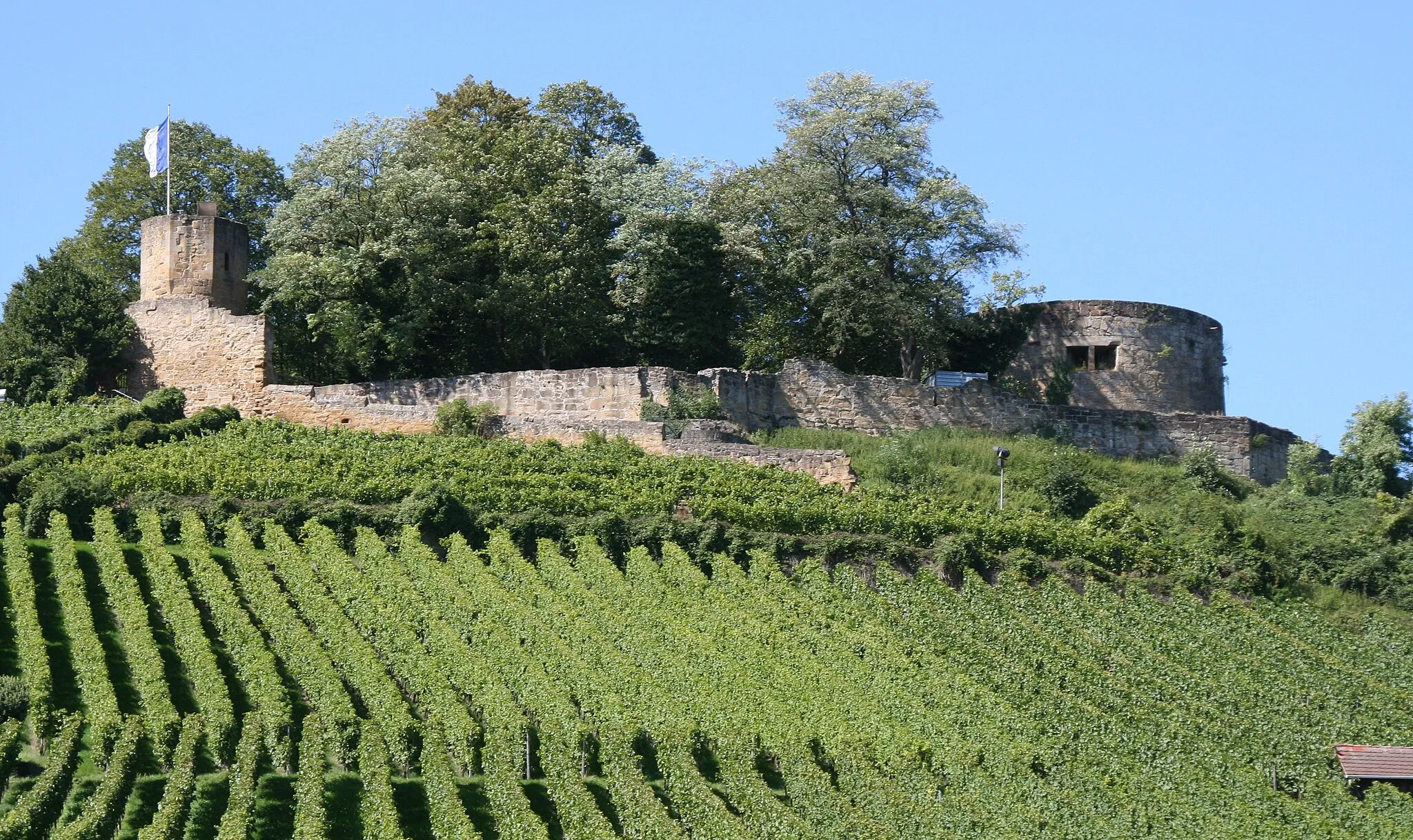 Photo showing: Burgruine Weibertreu from the East