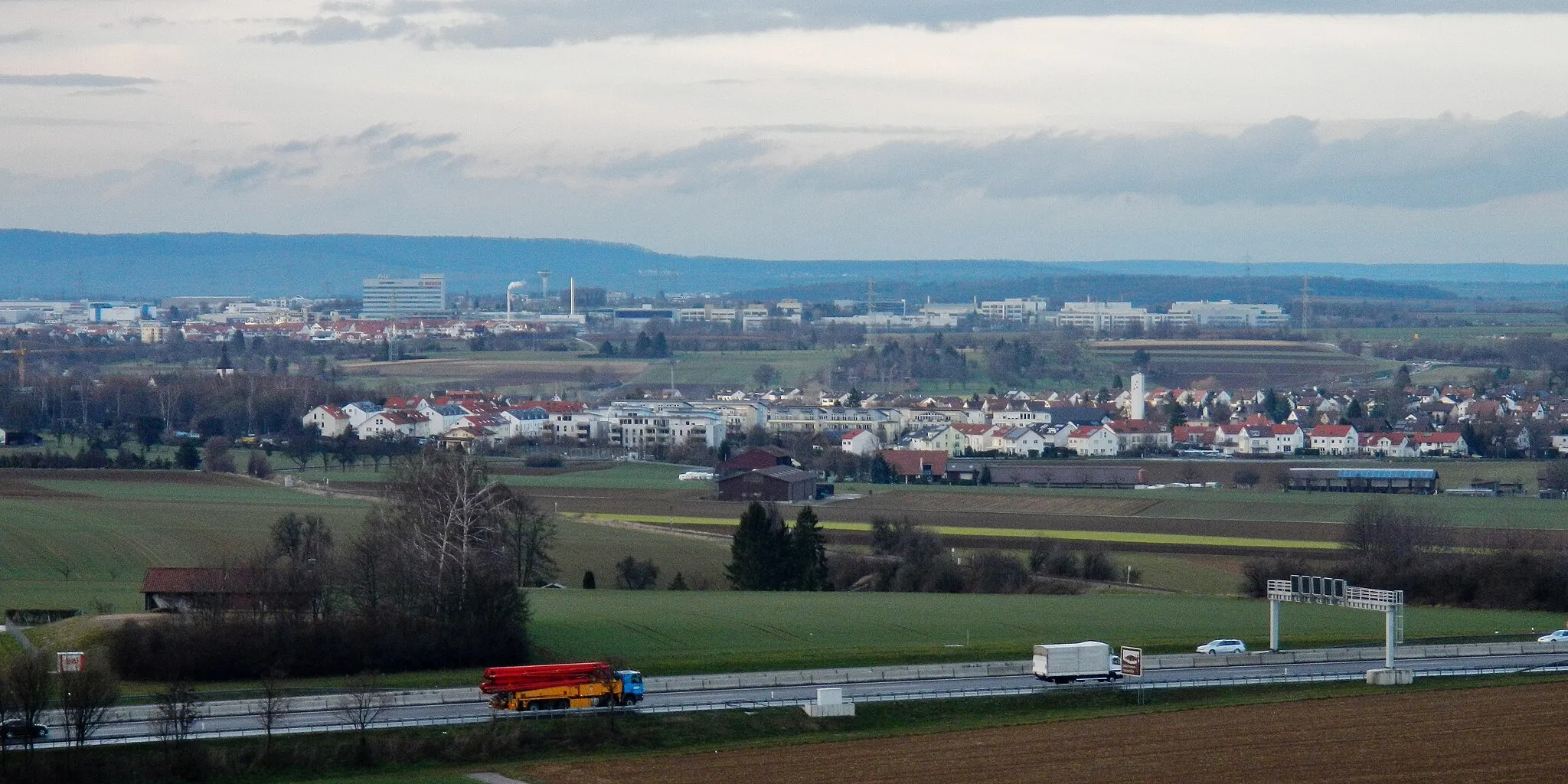 Photo showing: Ausblick vom grünen Heiner Richtung Ditzingen