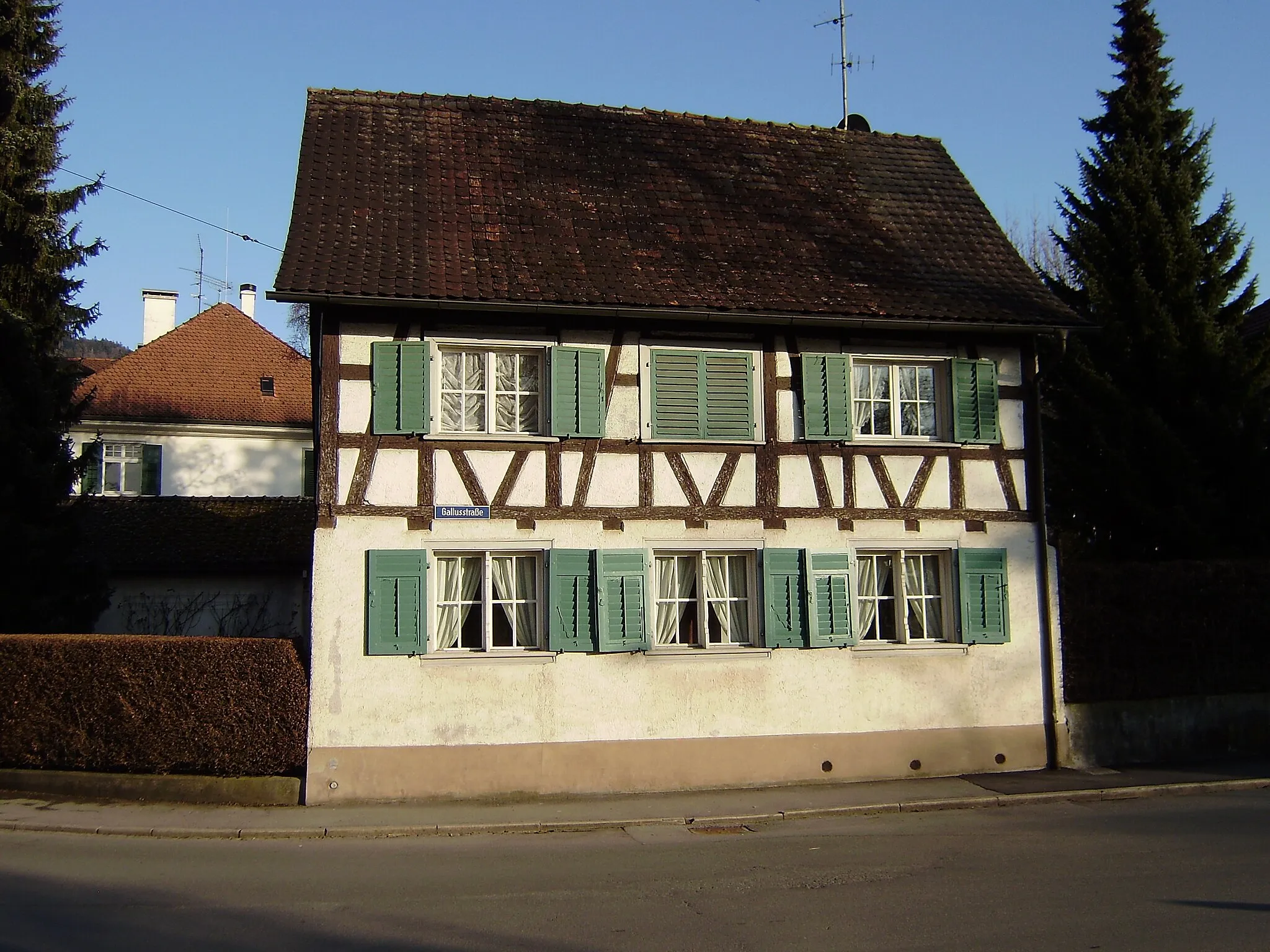 Photo showing: Haus der Hundsgräfin Emilie Kraus von Wolfsberg in Bregenz (Vorarlberg). Ansicht von Westen