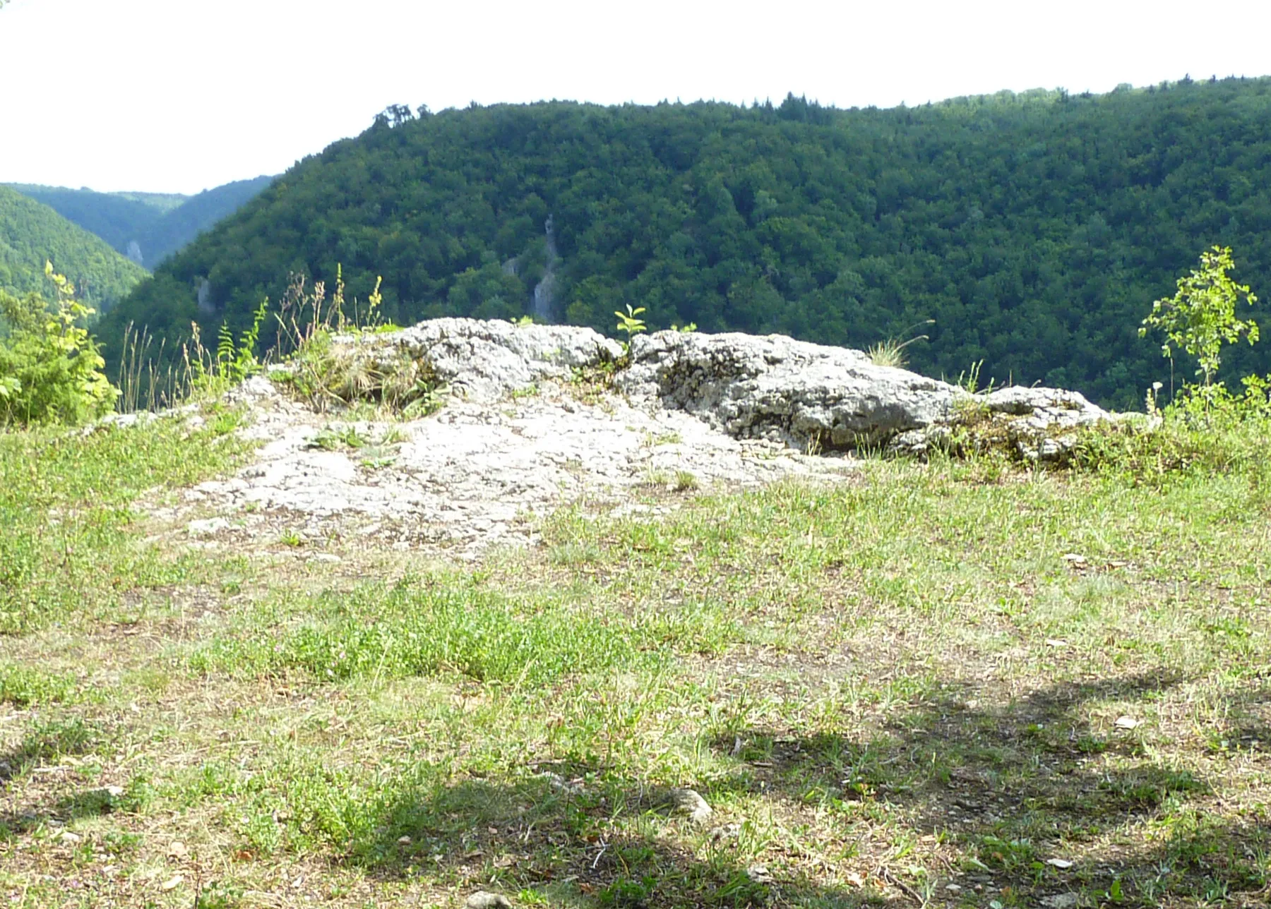 Photo showing: Hochfläche der Burg Hoheneybach, auf der einst der Palas stand.