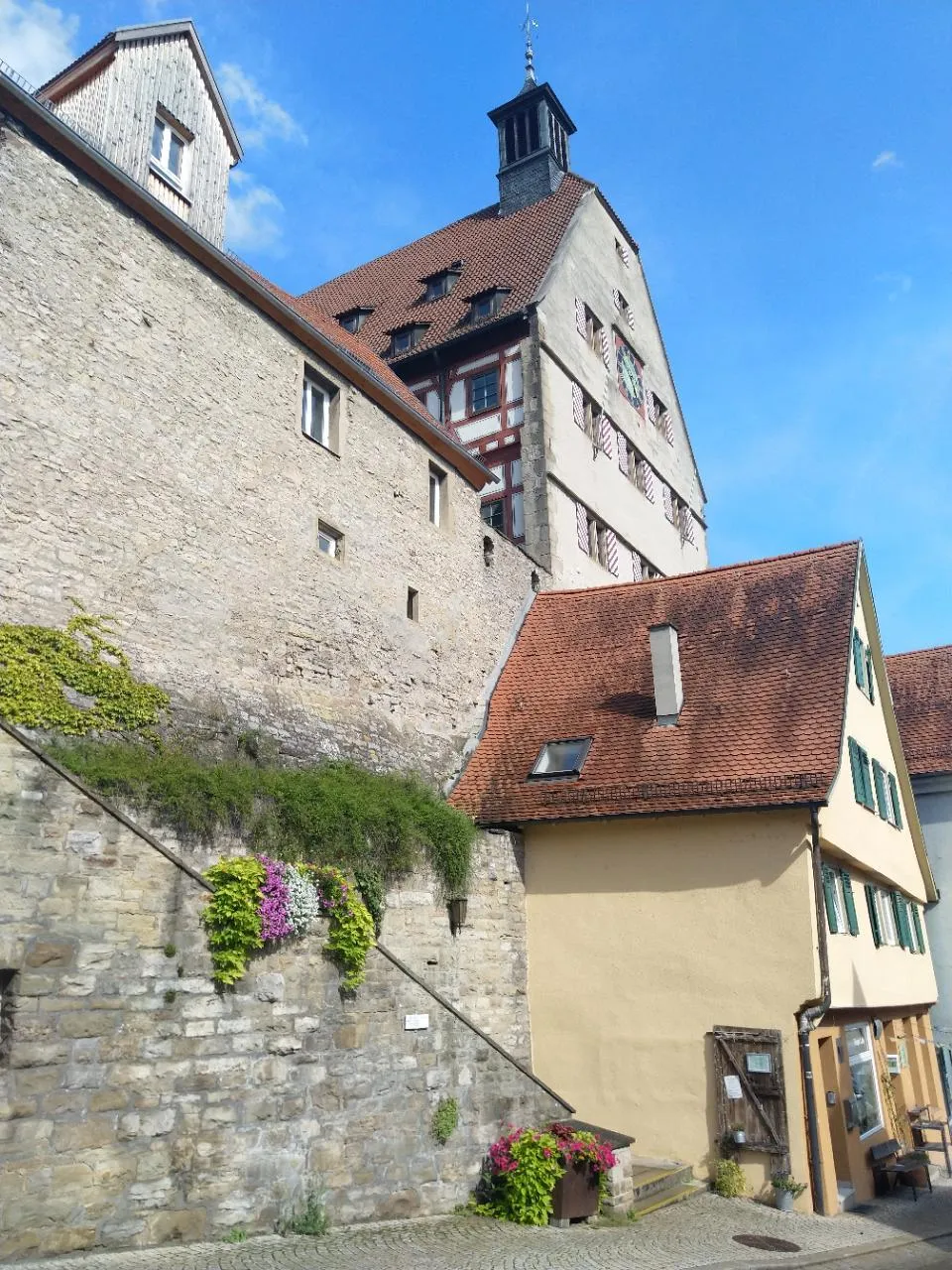 Photo showing: Rathaus Besigheim von der steilen Enzseite aus