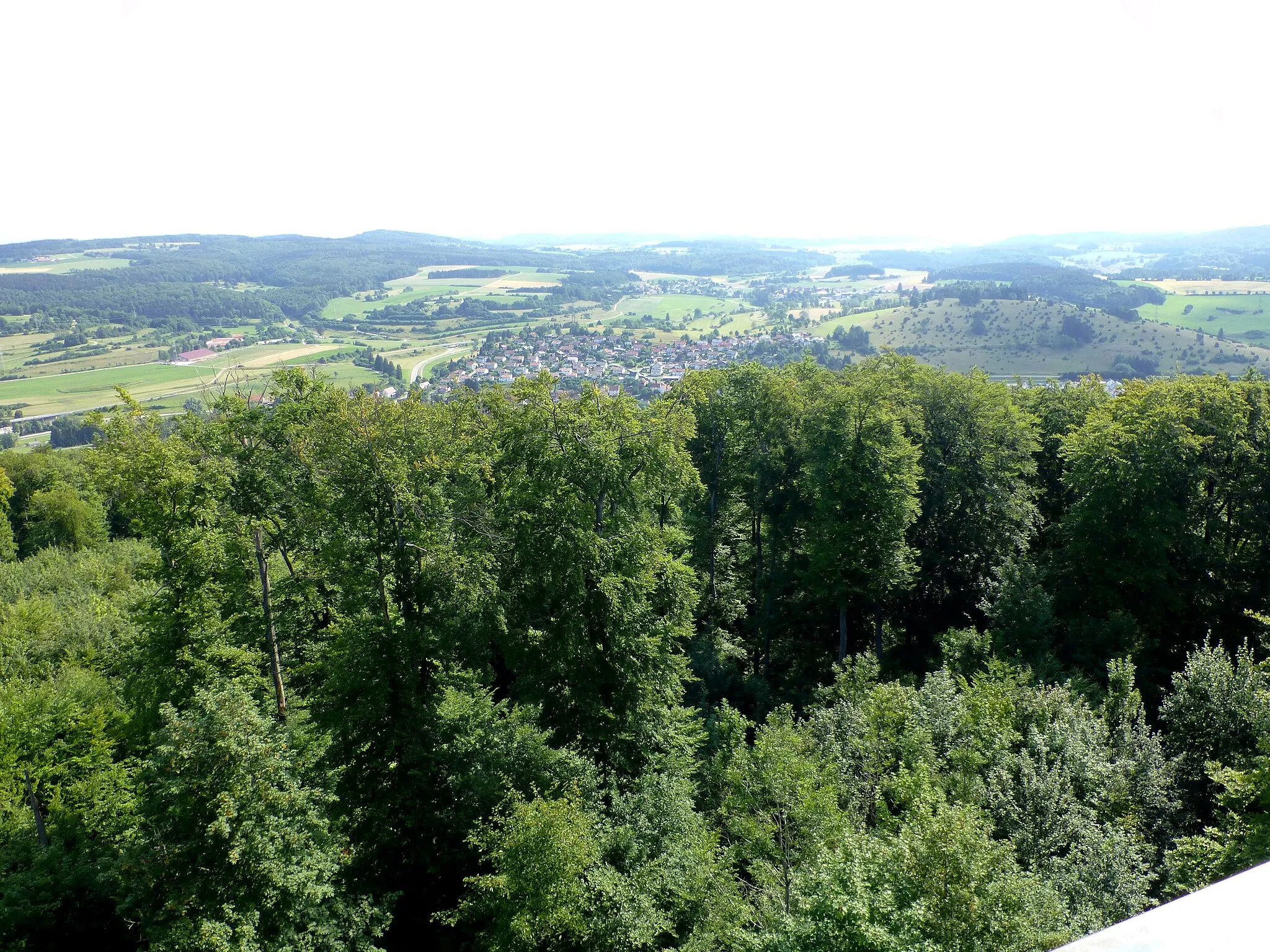 Photo showing: Blick vom Sternbergturm auf Gomadingen