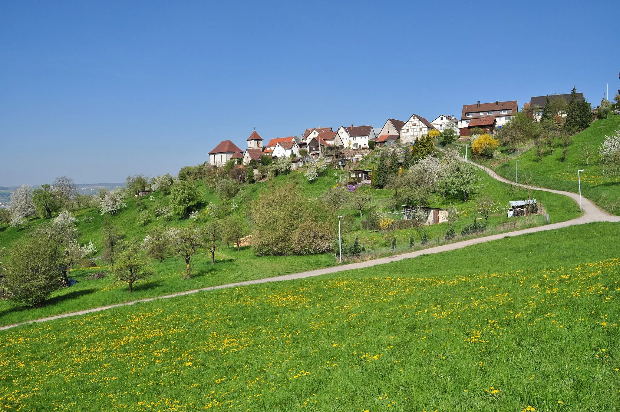 Photo showing: Moenchberg "Monk-mountain", a small village close to Herrenberg in Germany