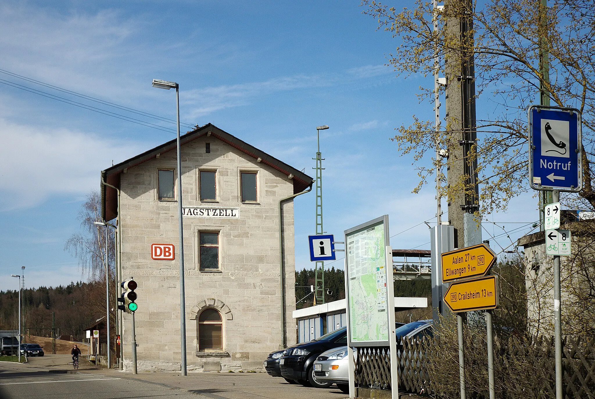 Photo showing: Jagstzell Bahnhof