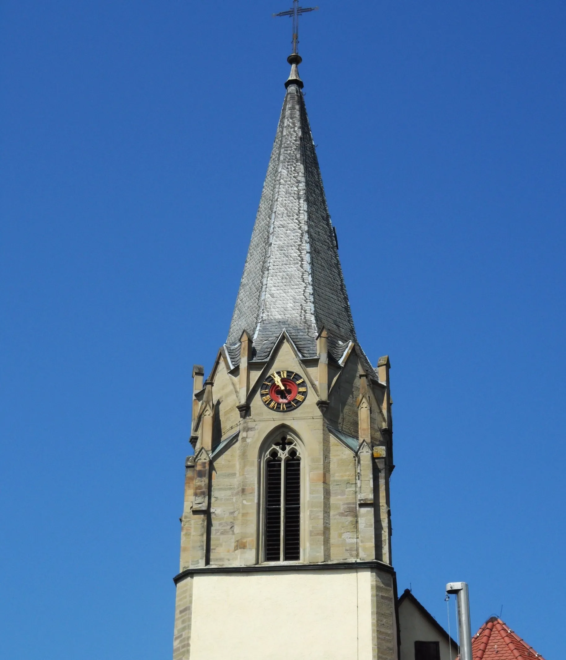 Photo showing: Turm der Evangelischen Johanneskirche Rutesheim