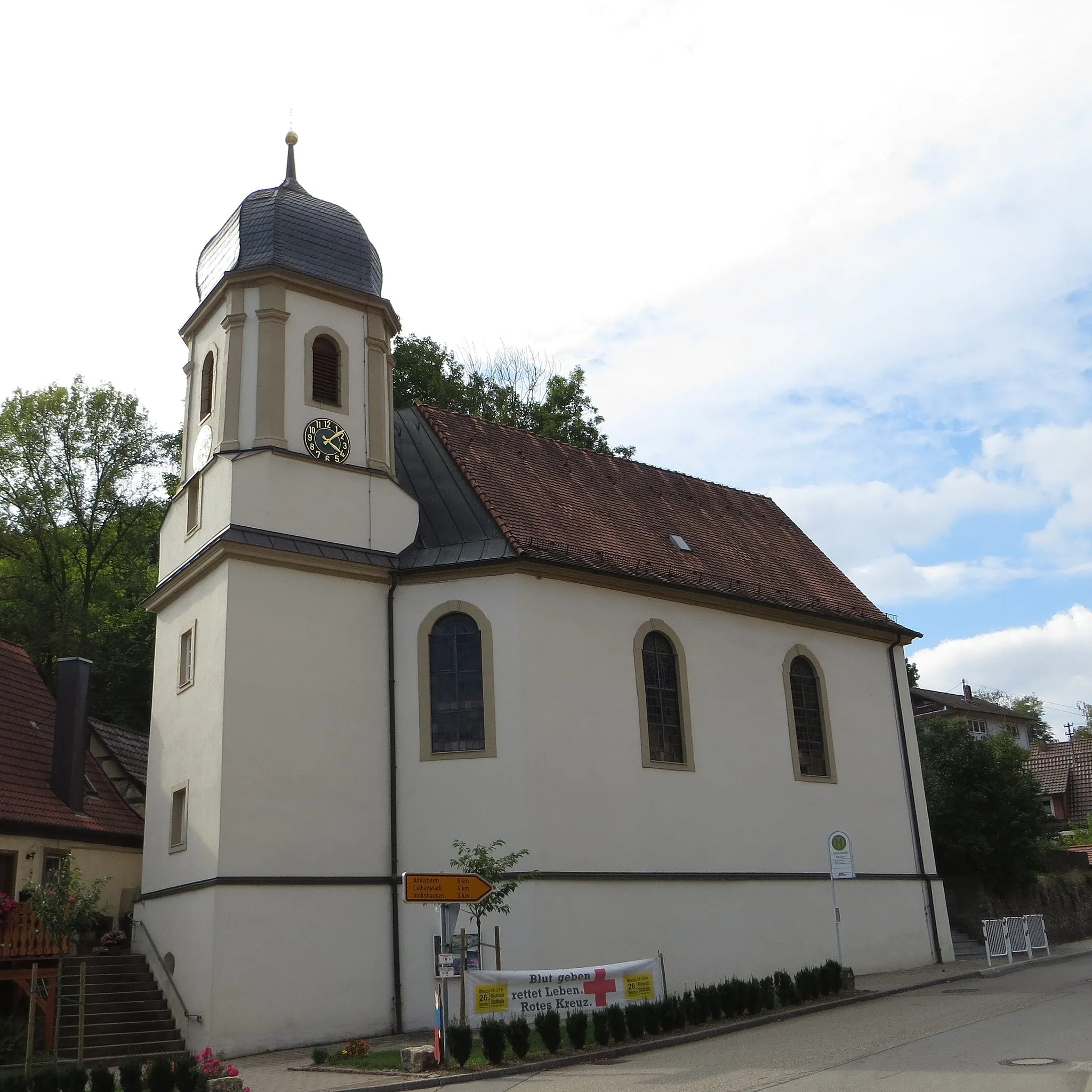 Photo showing: Die evangelische Kirche in Widdern-Unterkessach