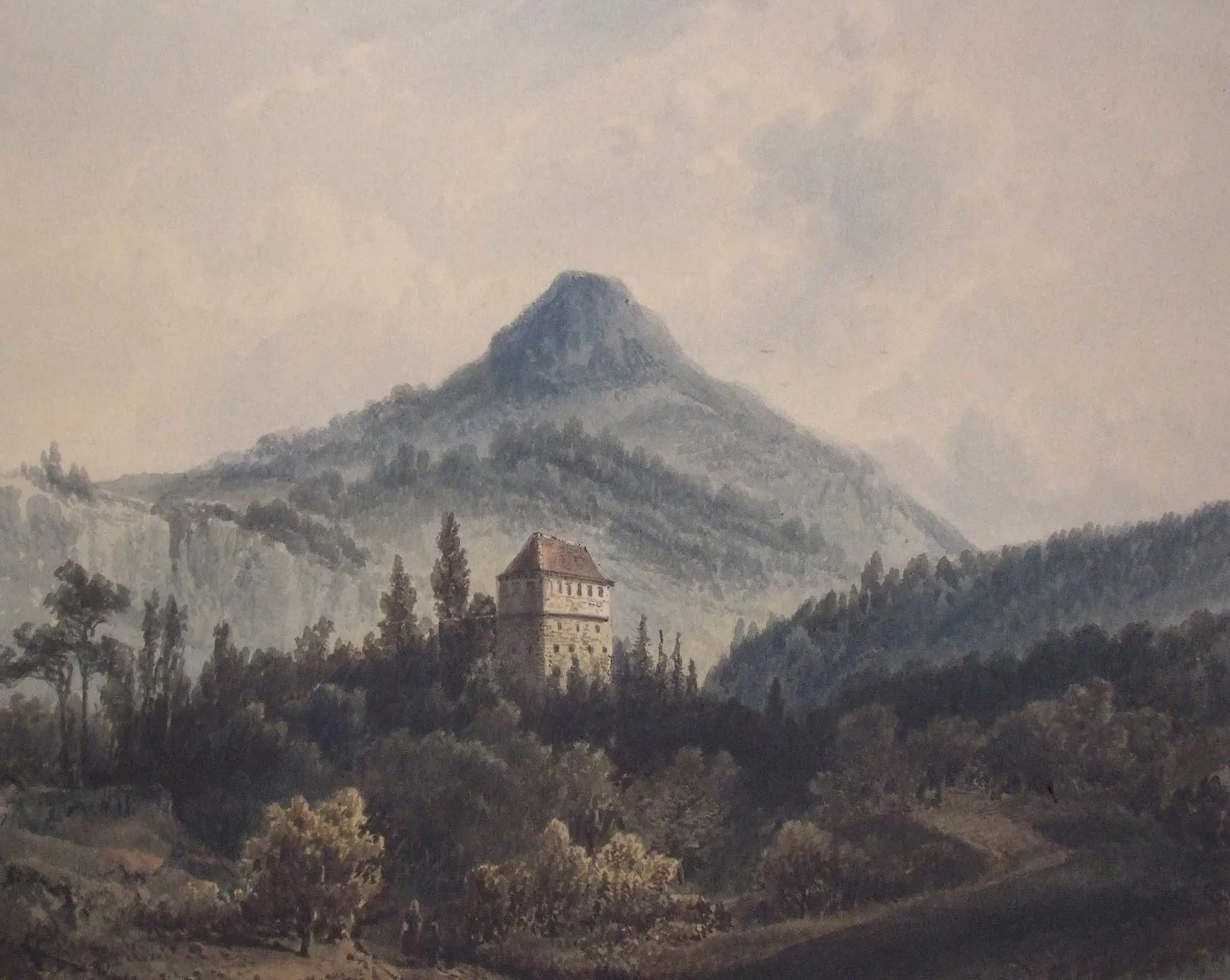 Photo showing: Schloss Wäscherburg, Wäschenbeuren GP,

Aquarell von Pieter Francis Peters (1819 - 1903), 1855