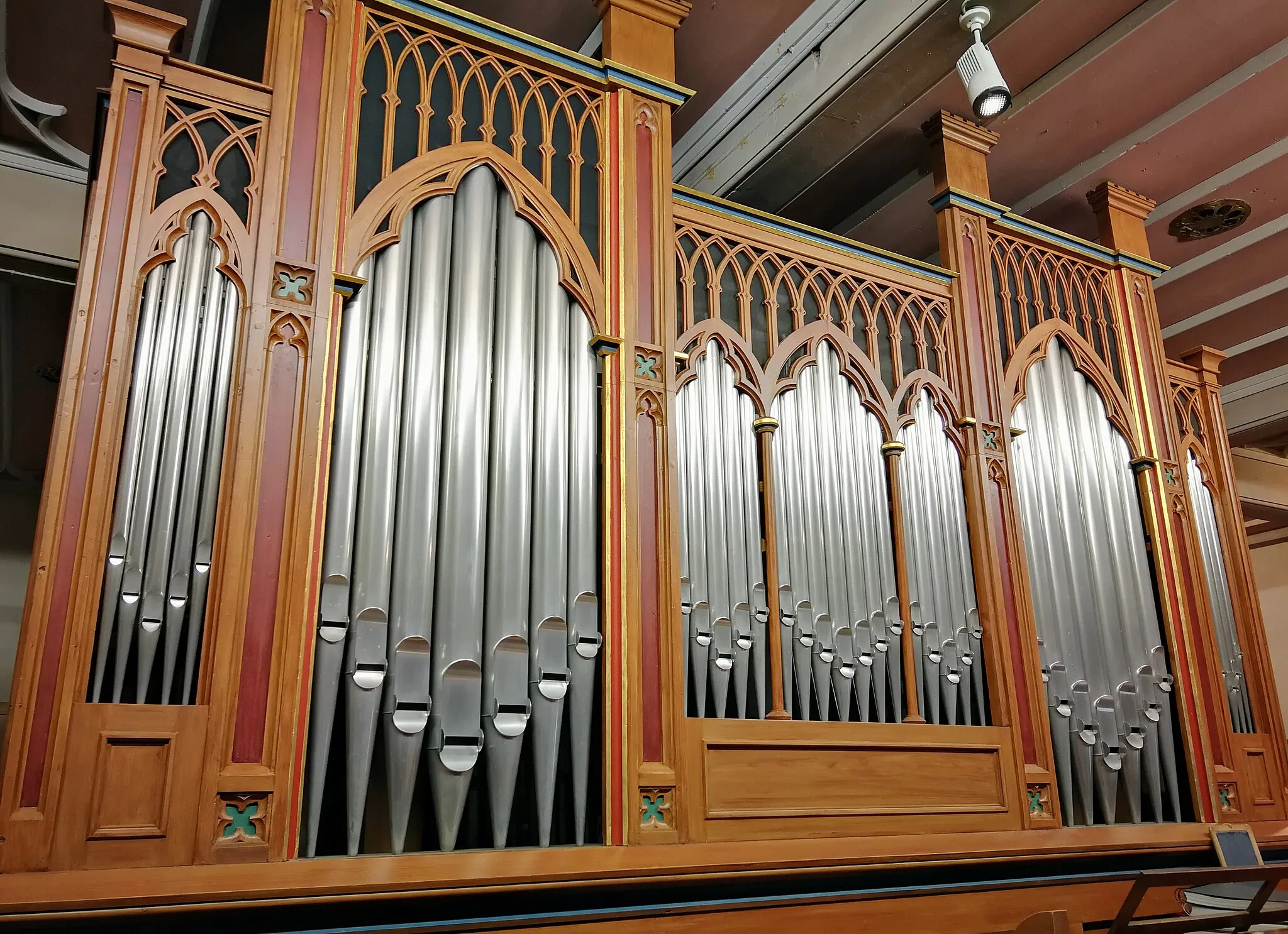 Photo showing: Orgel von Wilhelm Blessing (1869) in der kath. Kirche St. Hippolyt Böhmenkirch, Landkreis Göppingen, Baden-Württemberg, Deutschland