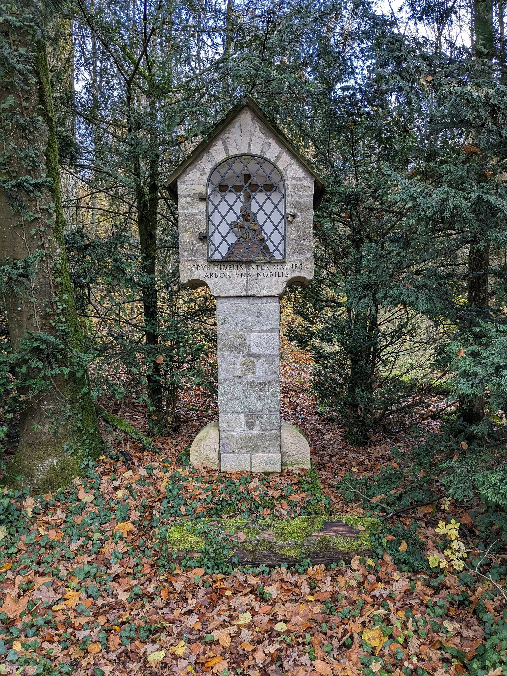 Photo showing: Bildstock Ochsenbach nahe Kirchbachhof