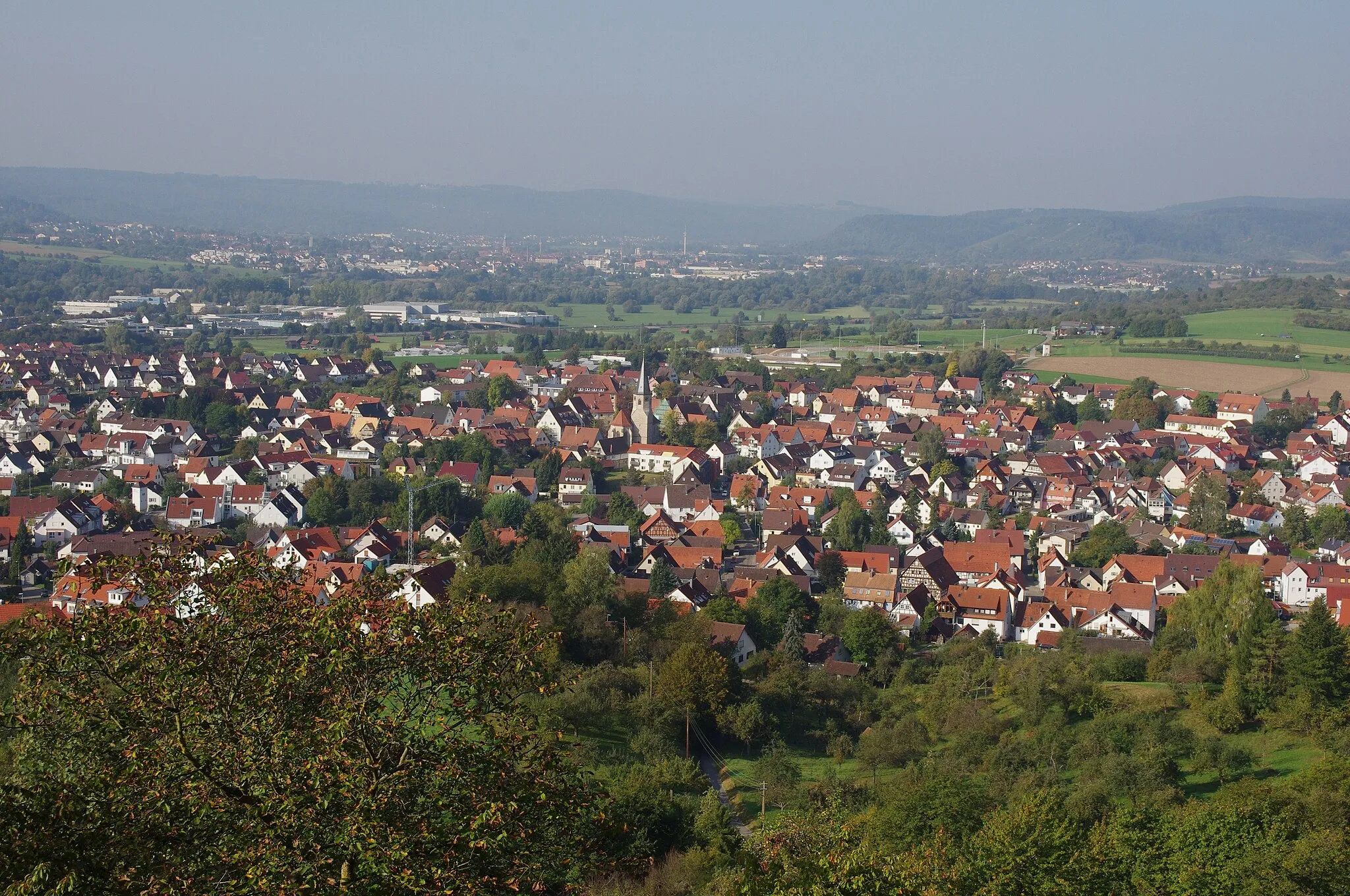 Photo showing: View on Urbach (Rems), Baden-Württemberg, Germany