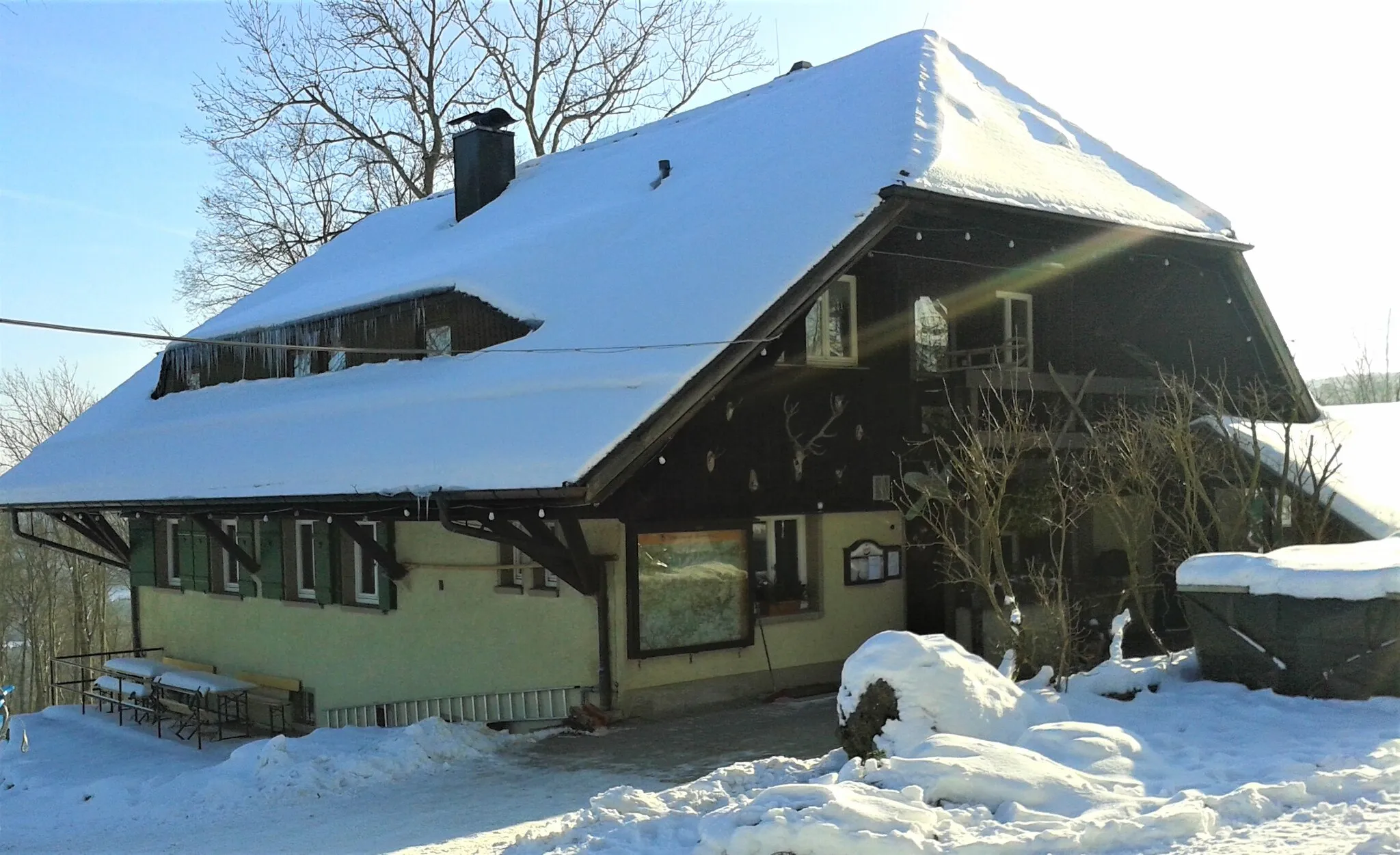 Photo showing: Wasserberghaus im Winter