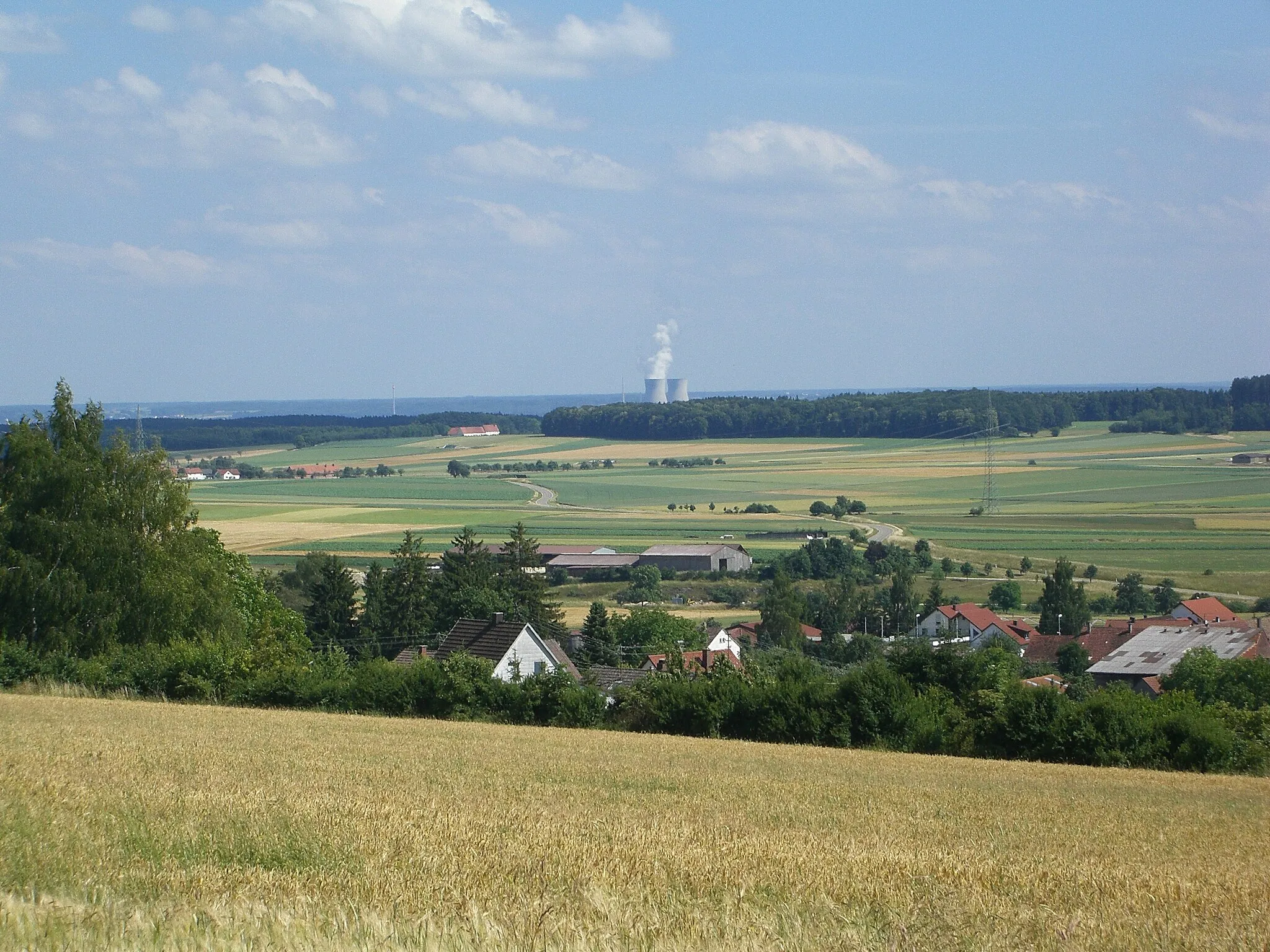 Photo showing: AKW Gundremmingen aus 15,9 km Entfernung