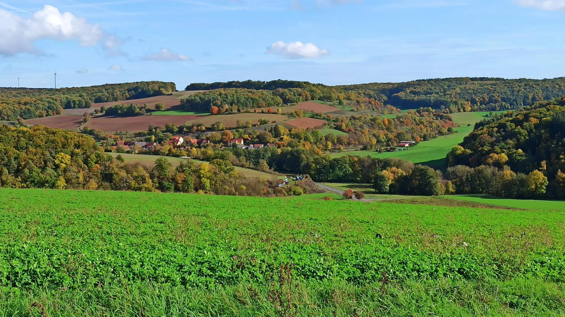 Photo showing: Blick über die bayerische Grenze