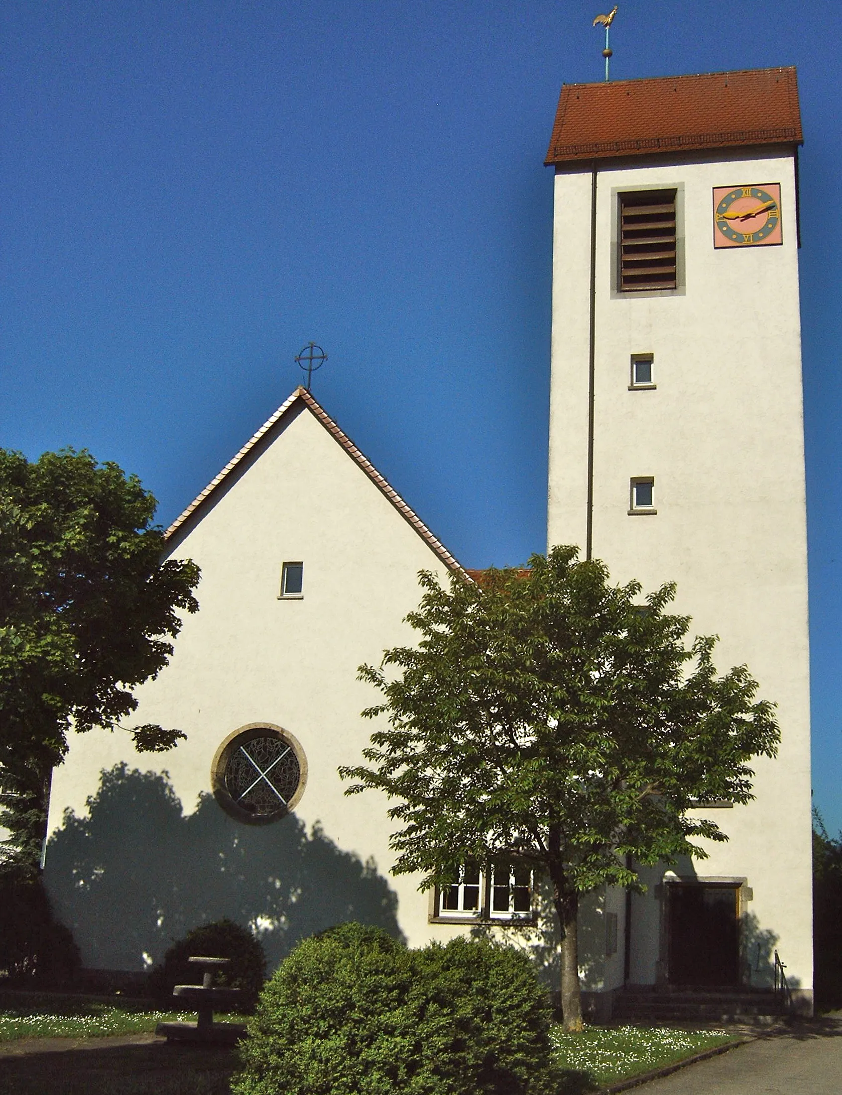 Photo showing: Martin-Luther-Kirche in Lorch-Waldhausen