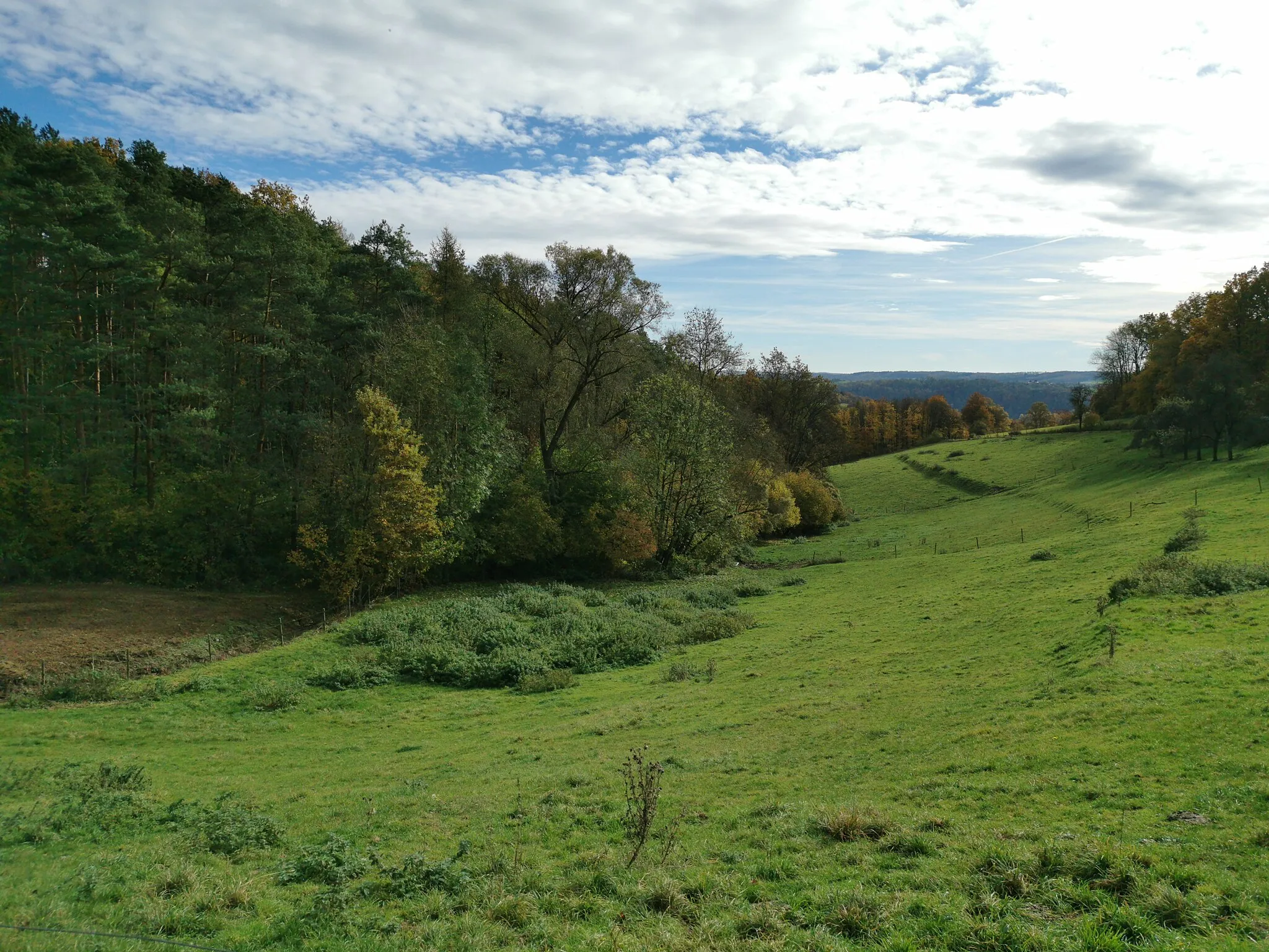 Photo showing: Verlauf unterhalb des Wasserrückhaltebecken