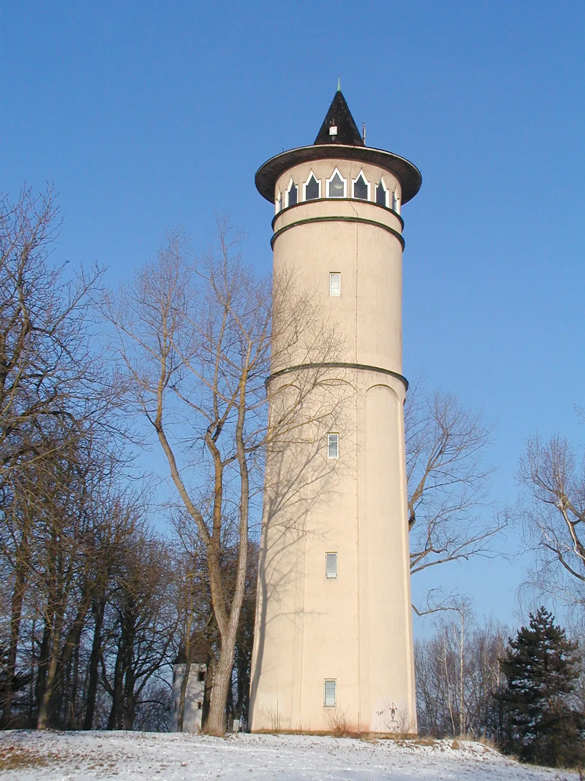 Photo showing: Der Wasserturm auf dem Engelberg (Engelbergturm)