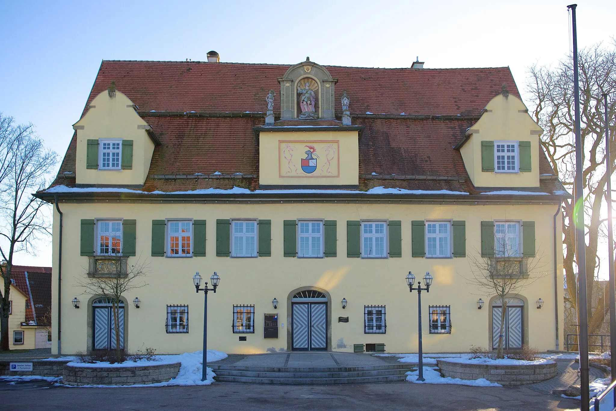 Photo showing: Schloss und Rathaus von Schechingen
