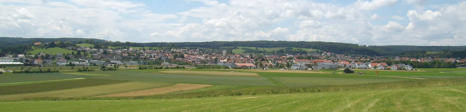 Photo showing: View over the "Steinheimer Becken" impact crater, Southern Germany
