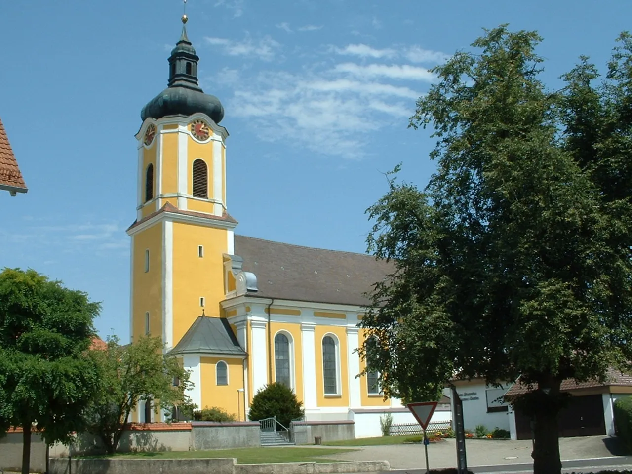 Photo showing: Parish church St Cosmas and Damian in Dellmensingen
