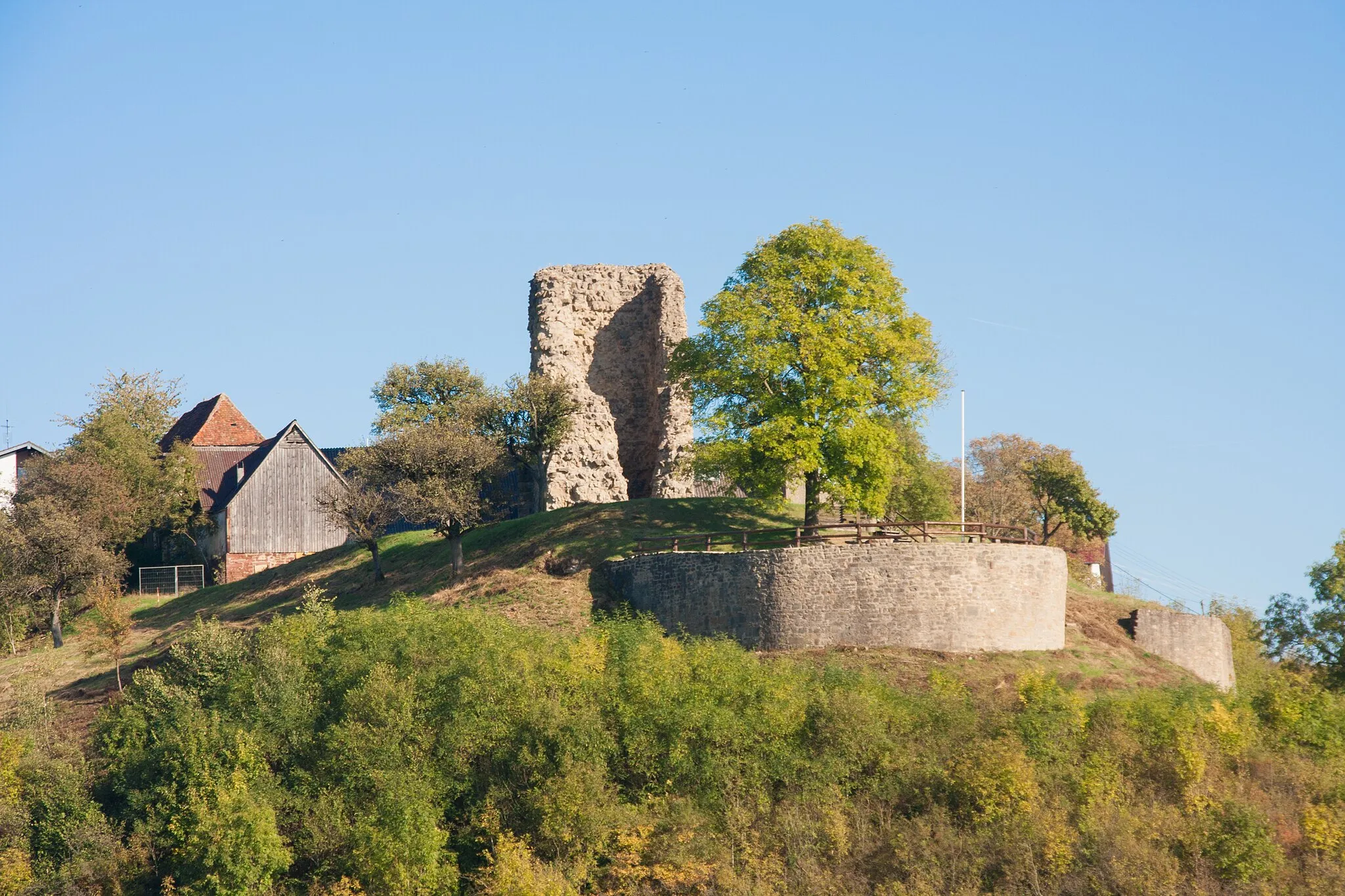 Photo showing: Frontalansicht der Burganlage