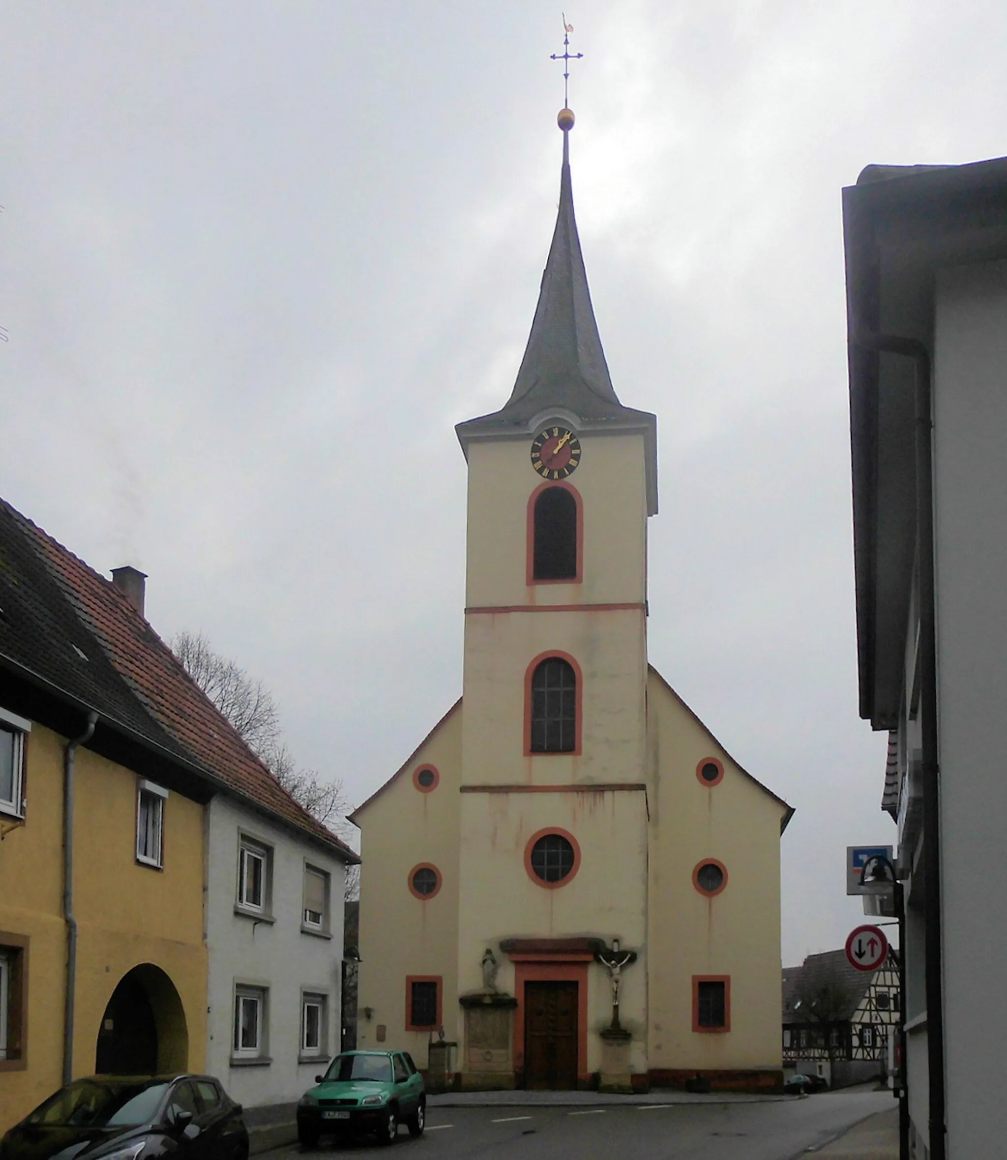 Photo showing: Kirche St. Mauritius in Neibsheim, Stadt Bretten, Landkreis Karlsruhe