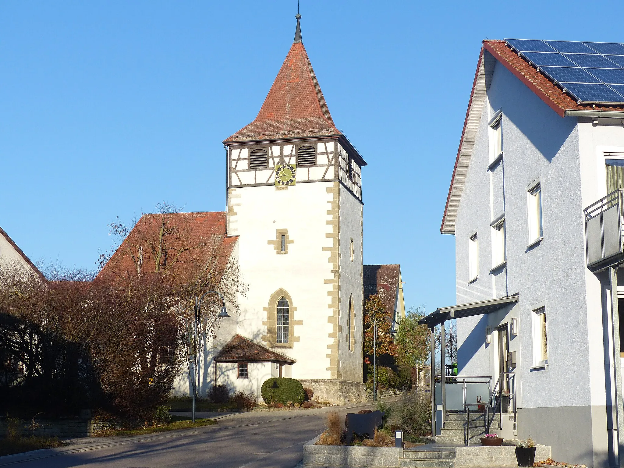 Photo showing: The village Bronnholzheim, part of the municipality of Satteldorf