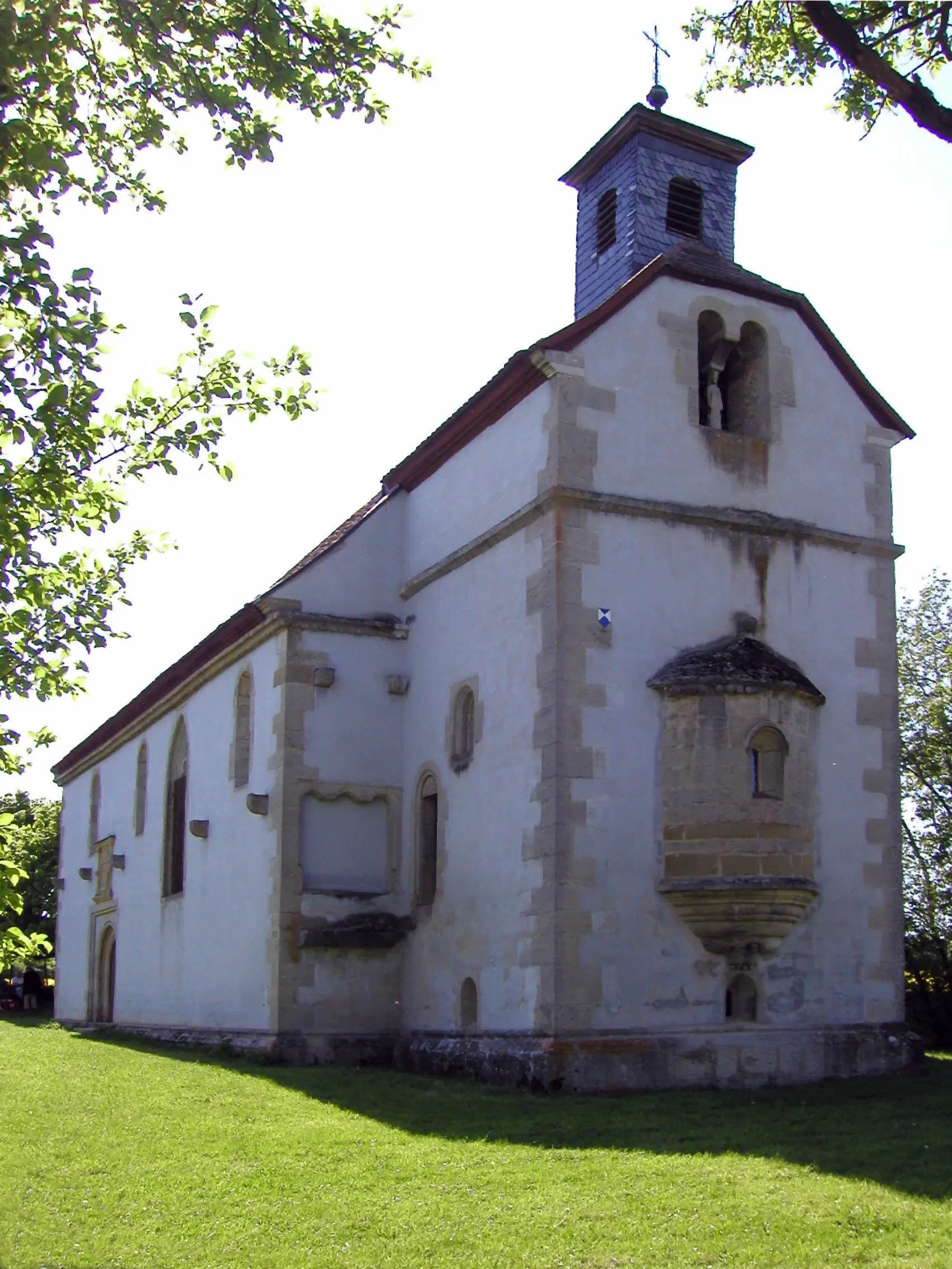 Photo showing: The Chapel of the Holy Kunigunde in Buch in the town of Aub, Germany, built ~ 1230