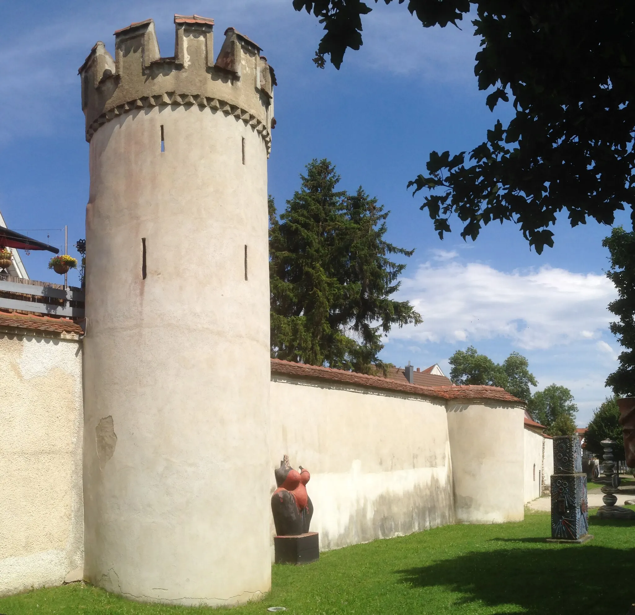Photo showing: Stadtmauer aus dem 16. Jahrhundert an der Brenz in Giengen an der Brenz