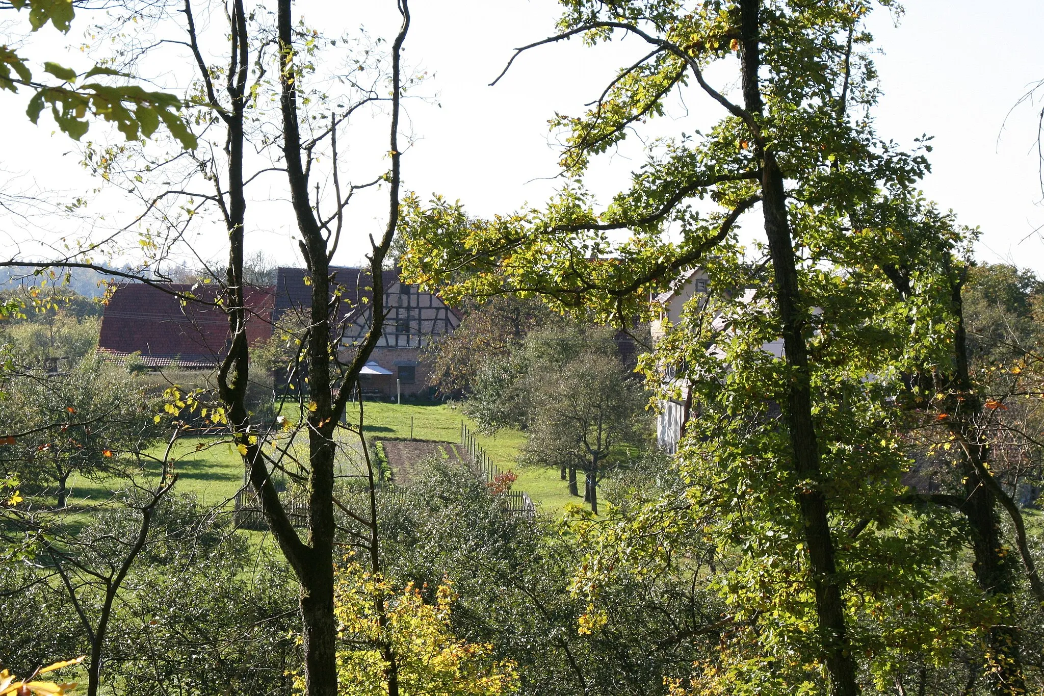 Photo showing: Farnersberg, a hamlet belonging to Beilstein, photographed from the East