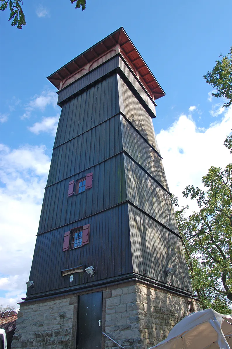Photo showing: Aussichtsturm des Schwäbischen Albvereins auf dem Eselsberg über Ensingen