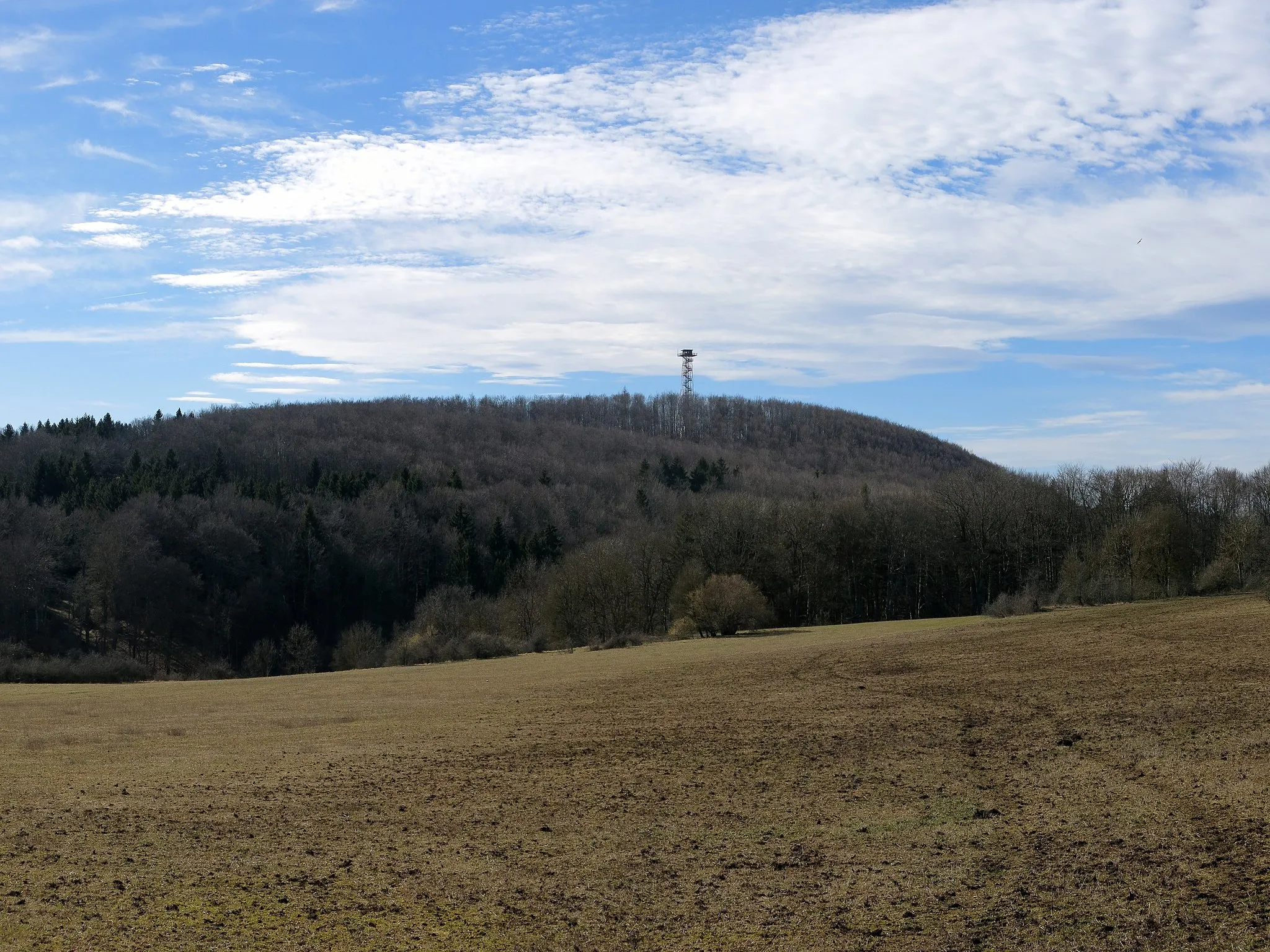 Photo showing: The Mountain Hursch on the Swabian Jura, seen from the east