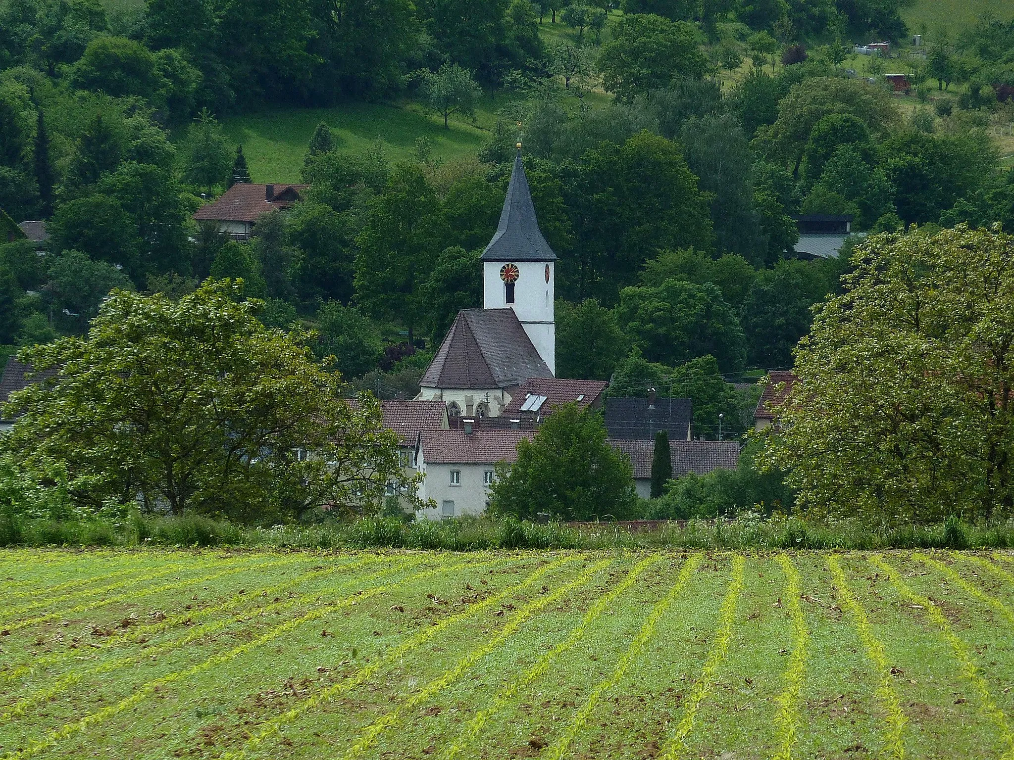 Photo showing: Kirche von Albershausen Kreis Göppingen