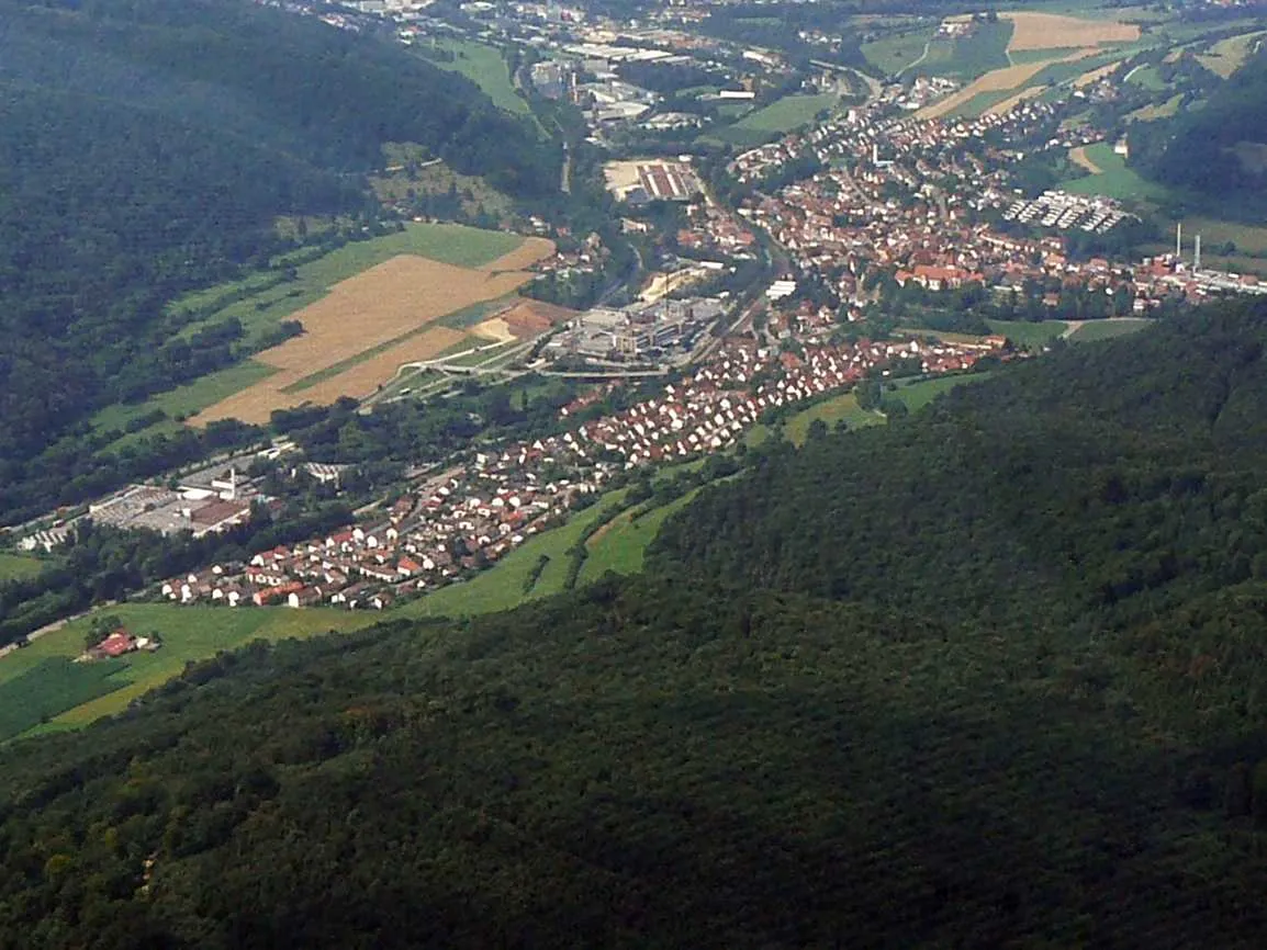 Photo showing: Unterkochen aus südlicher Richtung gesehen