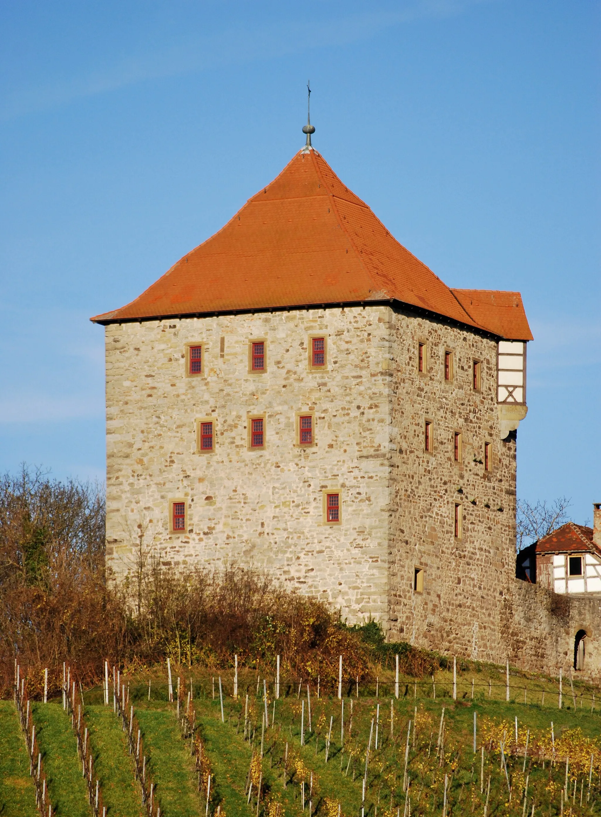 Photo showing: Tower of Wildeck castle, Baden-Württemberg.