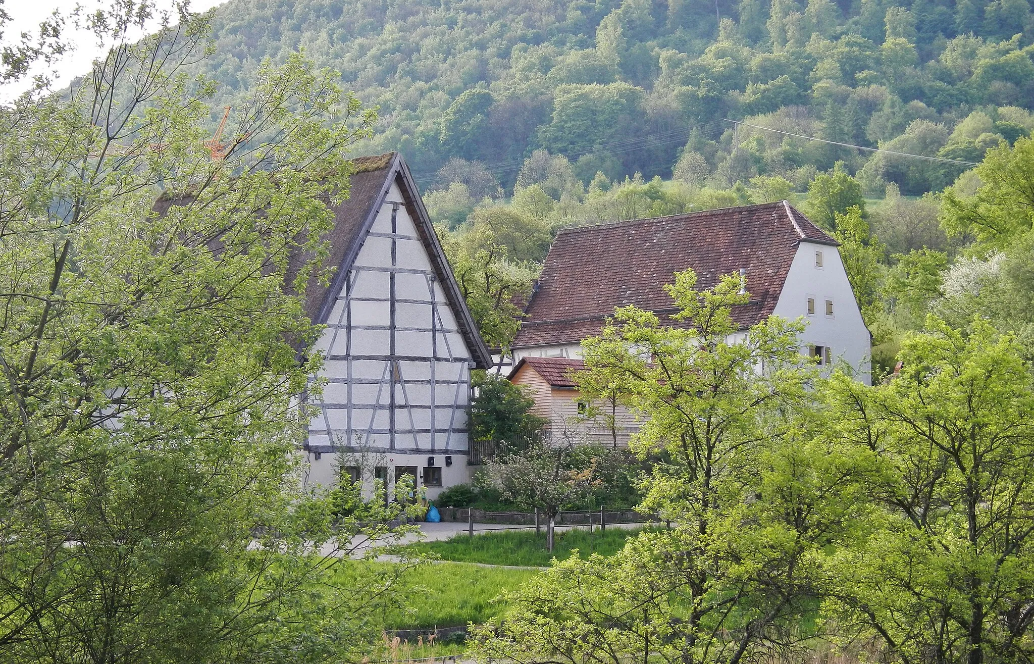 Photo showing: Blick auf das Freilichtmuseum in Beuren