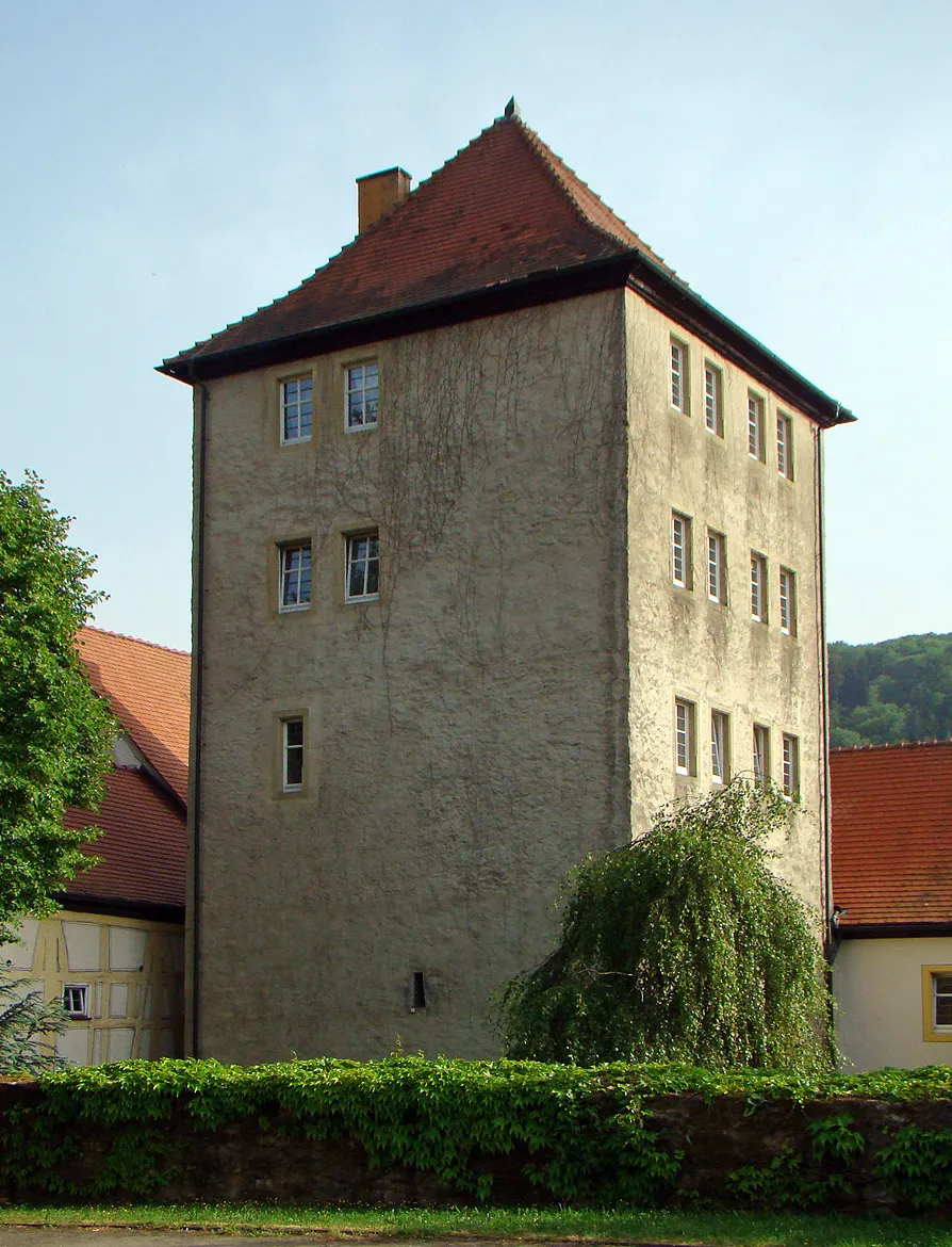Photo showing: Wohnturm des Schlosses in Forchtenberg-Sindringen