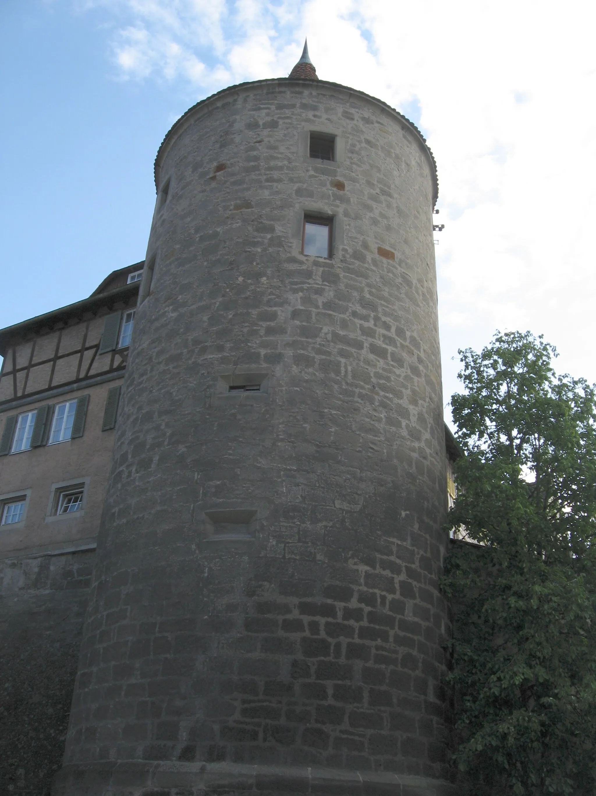 Photo showing: Nordturm des Schlosses Obersontheim.