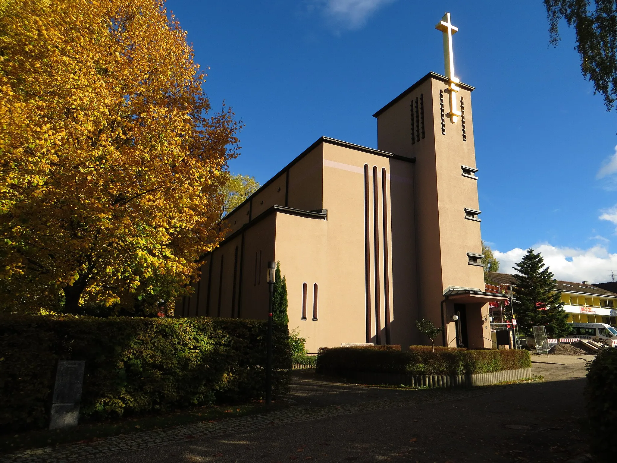 Photo showing: Blick auf die Katholische Kirche in Schömberg im Kreis Calw