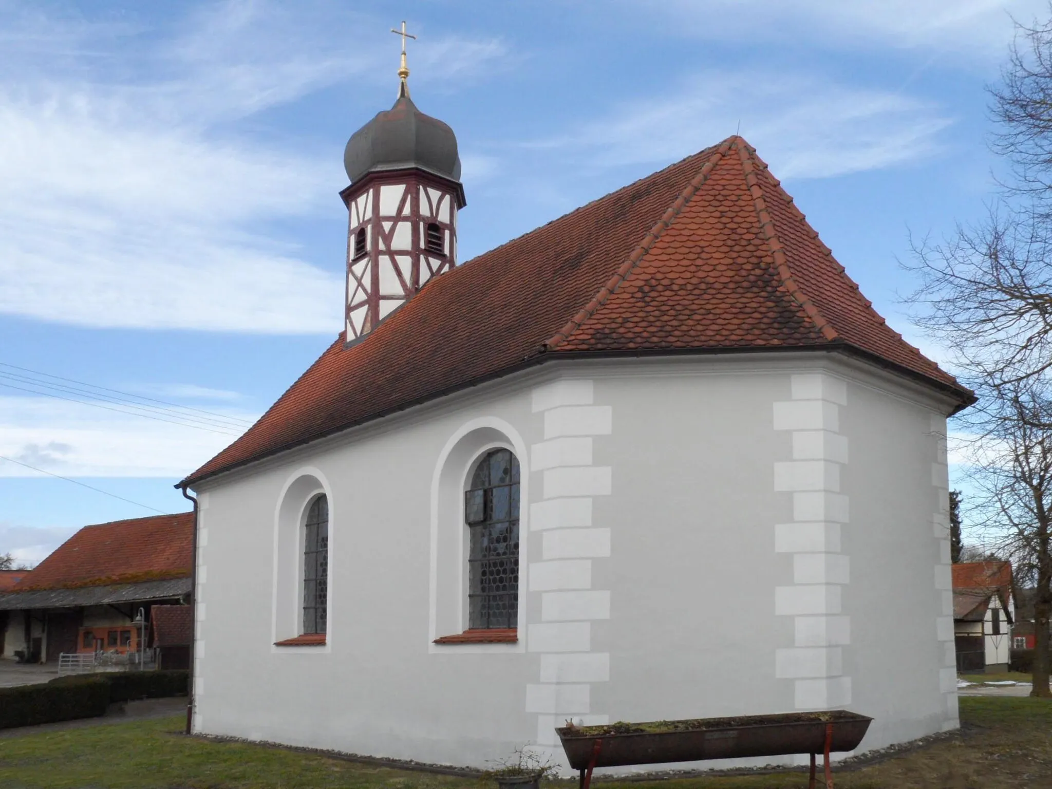 Photo showing: Kapelle St. Jakobus (Hayingen-Oberwilzingen)
– Nähere Informationen zur Kapelle auf der Wikipedia-Seite: Kapelle St. Jakobus (Oberwilzingen)