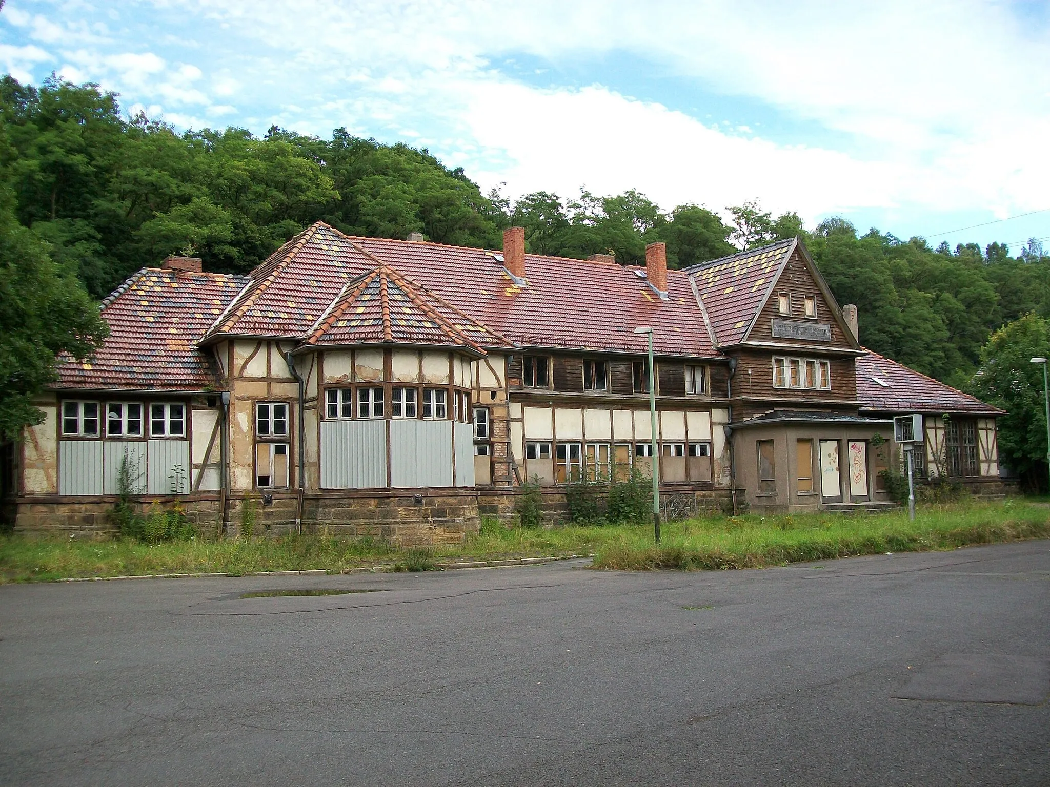 Photo showing: Bahnhof Reinhardsbrunn bei Friedrichroda (Deutschland/Kreis Gotha)