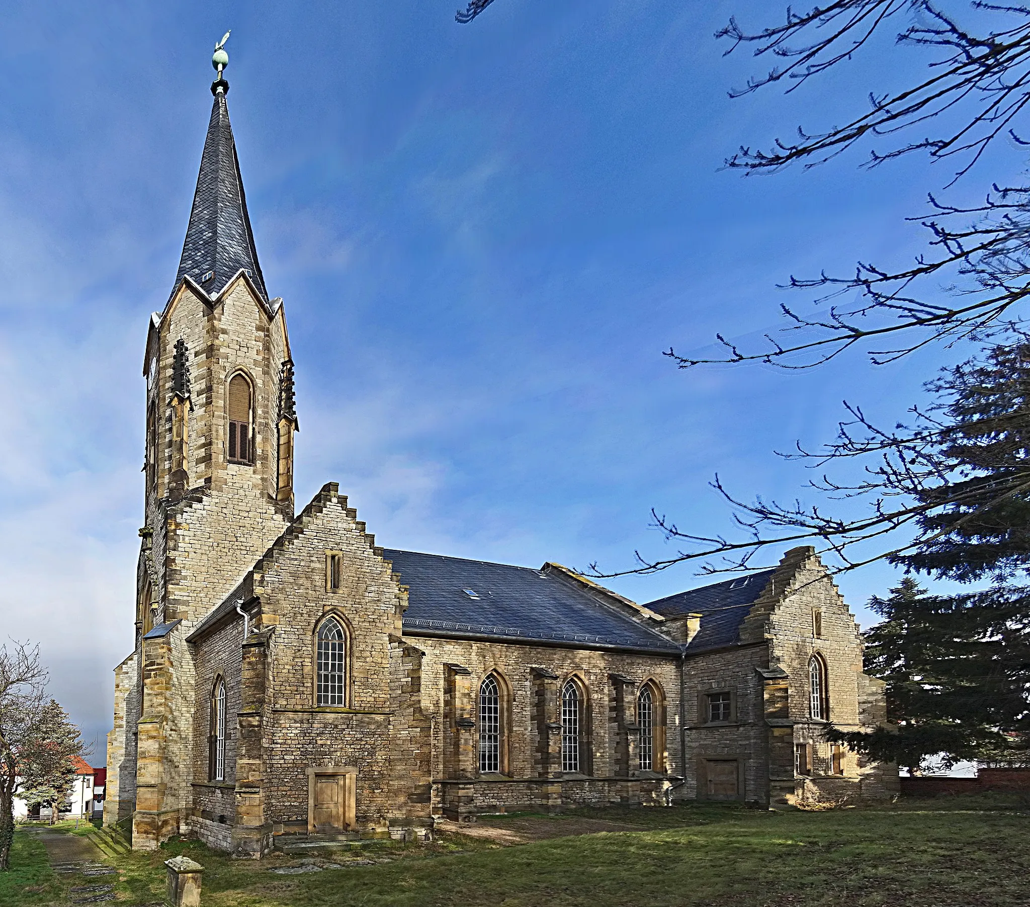 Photo showing: Dorfkirche St. Veit (Kleinfahner) von Süden