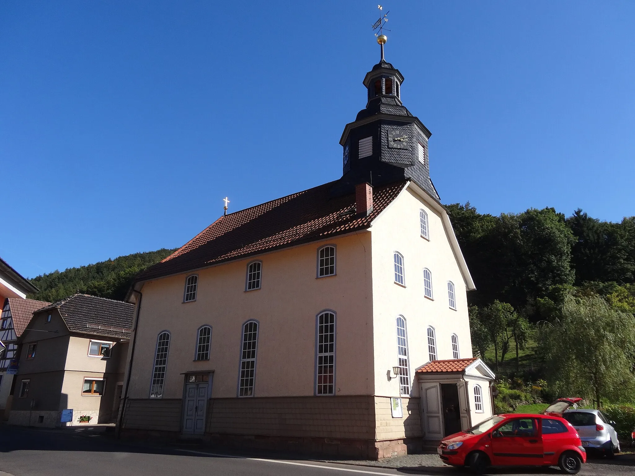 Photo showing: Church in Asbach (Schmalkalden), Thuringia, Germany