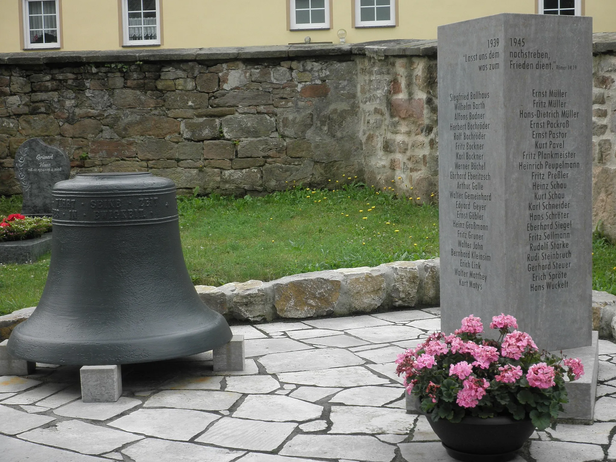 Photo showing: War Memorial in Langenorla in Thuringia