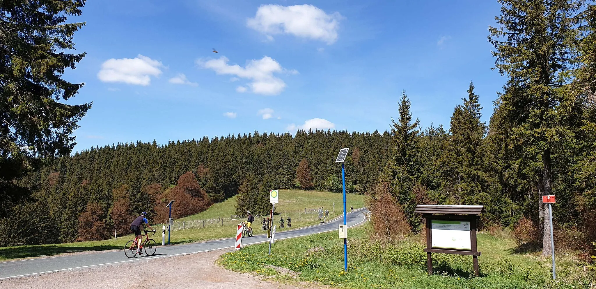 Photo showing: Foto vom Mordfleck in DE-TH, eine Sattelformation am Rennsteig