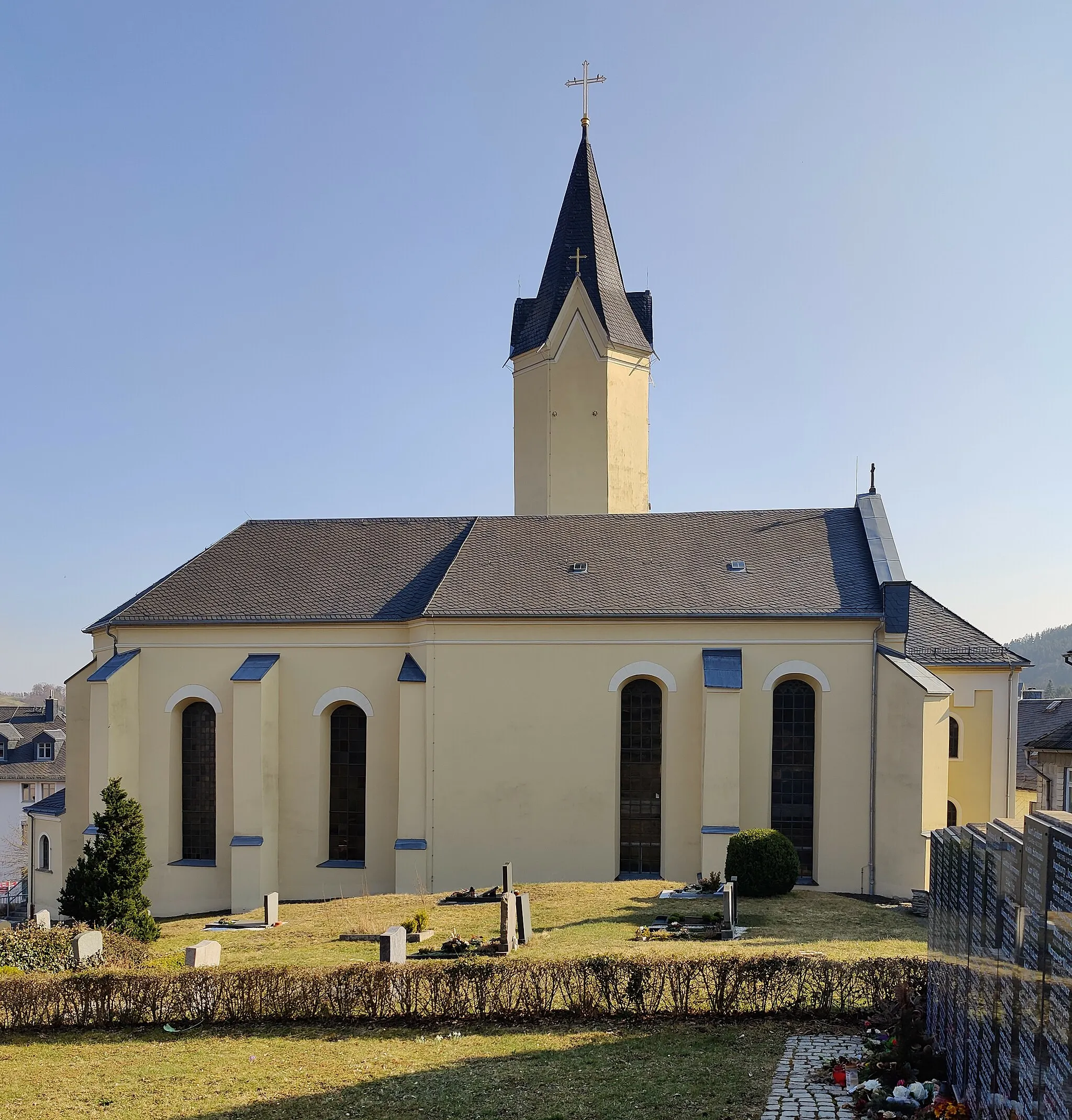 Photo showing: Evangelisch-lutherische Stadtkirche St. Michaelis Bad Lobenstein, Saale-Orla-Kreis, Thüringen, Deutschland