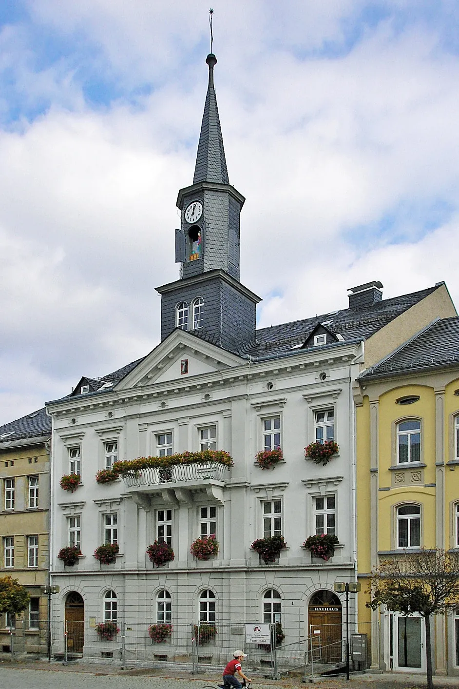 Photo showing: Das Rathaus von Bad Lobenstein (Thüringen).