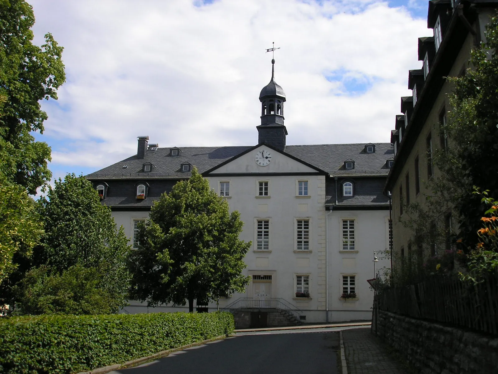 Photo showing: Häuser der Herrnhuter Brüdergemeine in Ebersdorf (Thüringen).